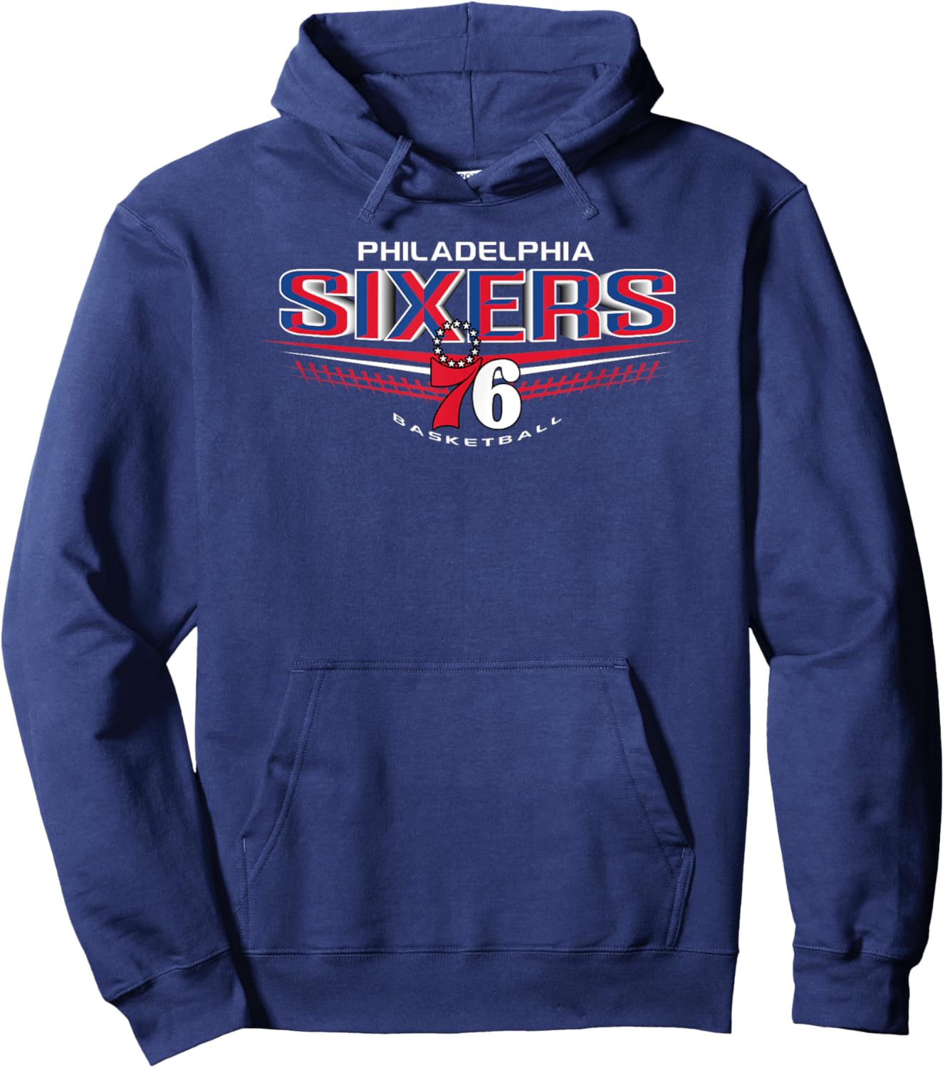 PHILADELPHIA 76 NBA Philadelphia 76ers El Dorado Black Hoodie - Hoodie | Navy