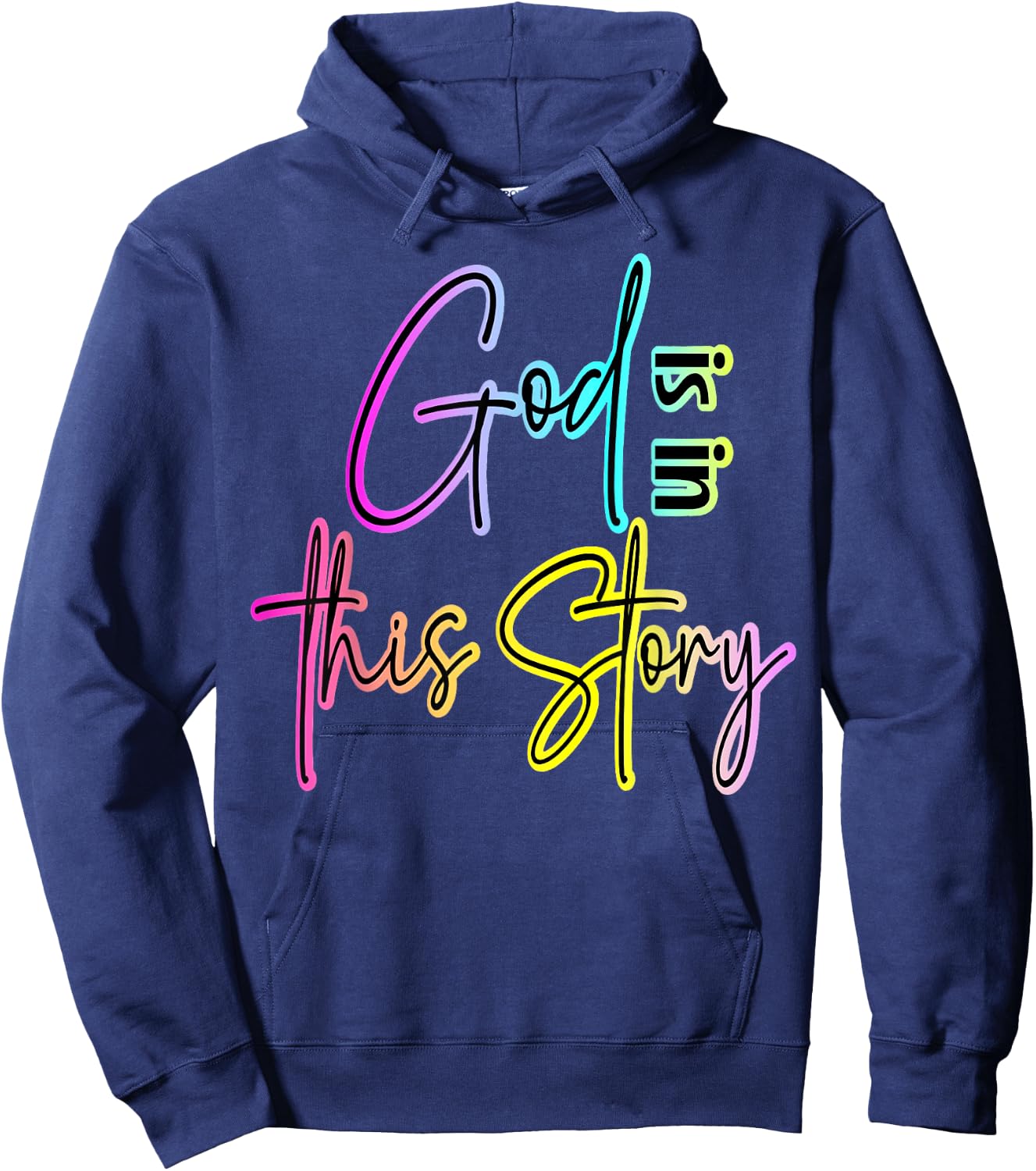 God is in This Story Worship Leader Gifts and Faith Hoodie - Hoodie | Navy