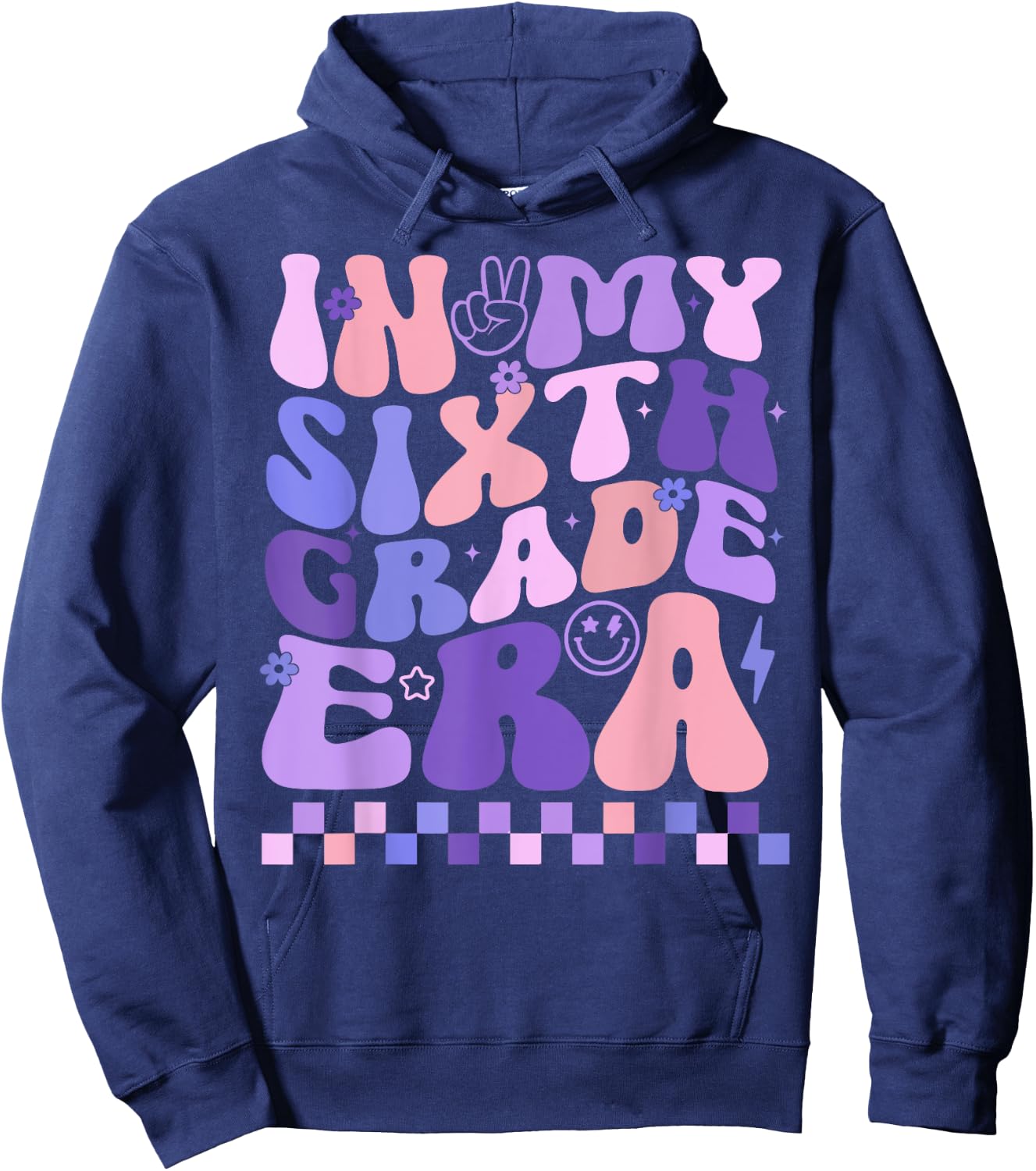 In My Sixth Grade Era 6th Grade Teacher Student Boy Girl Hoodie - Hoodie | Navy