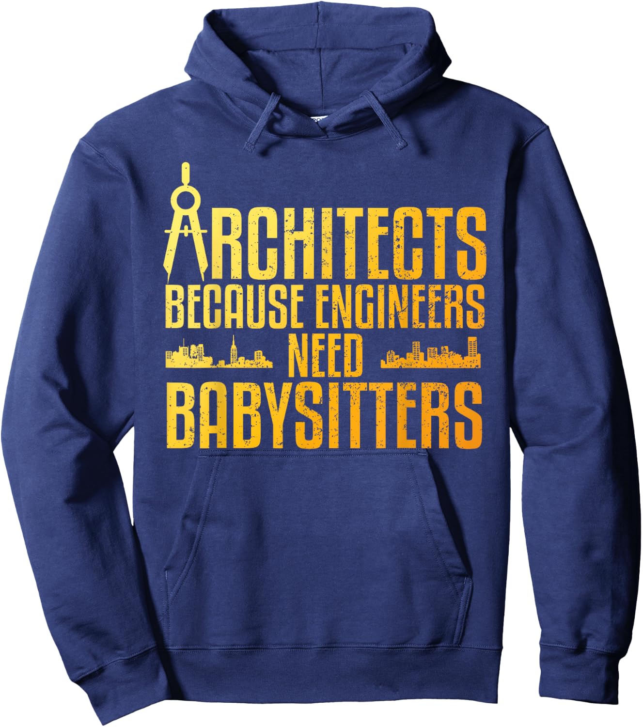 Funny Architect Art Women Architecture Gag Architect Hoodie - Hoodie | Navy