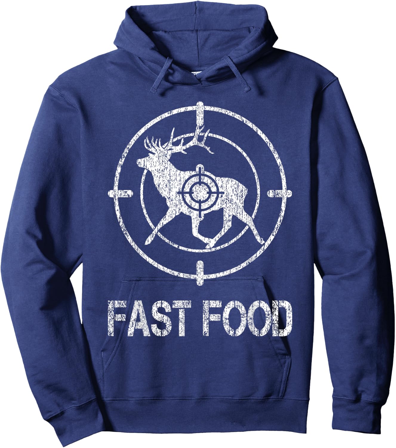Fast Food Deer Hunting Hunter Fast American Food Camouflage Hoodie - Hoodie | Navy