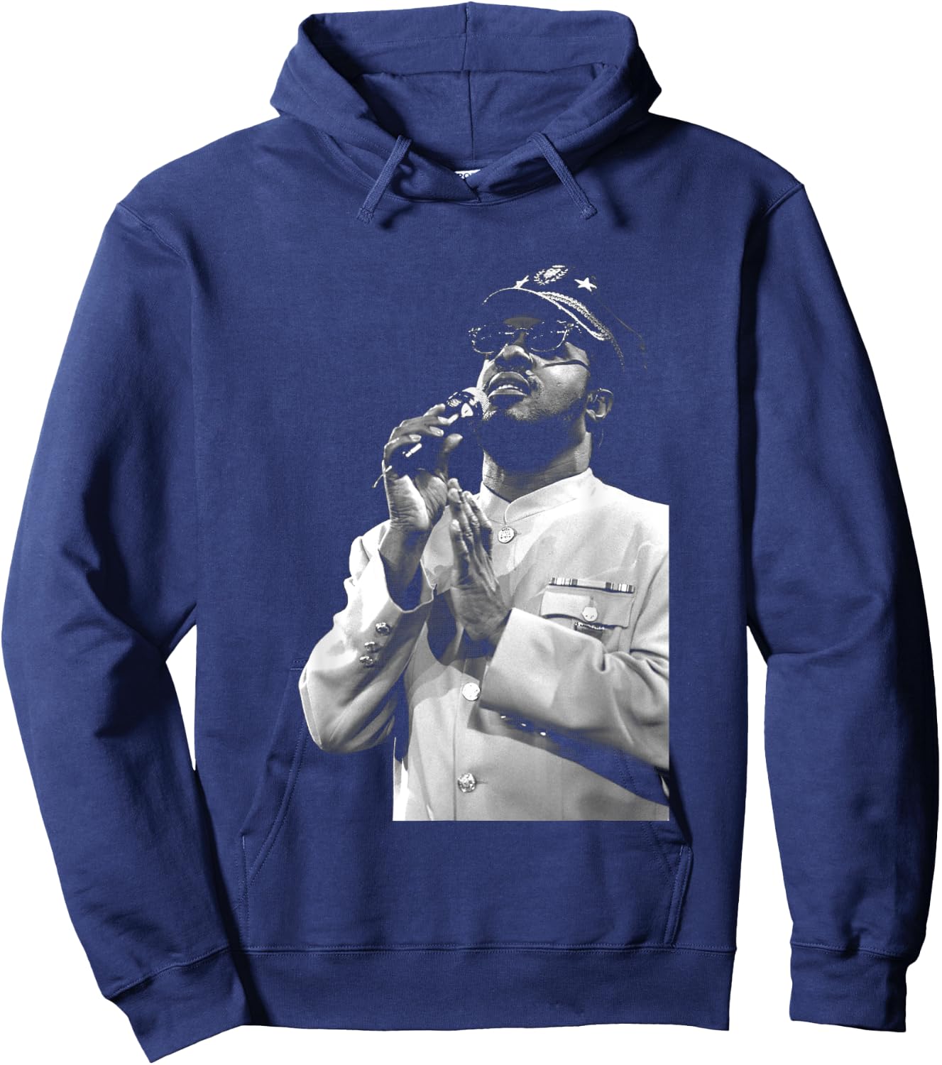 Stevie Wonder Live in London 1986 by Stephen Wright Hoodie - Hoodie | Navy