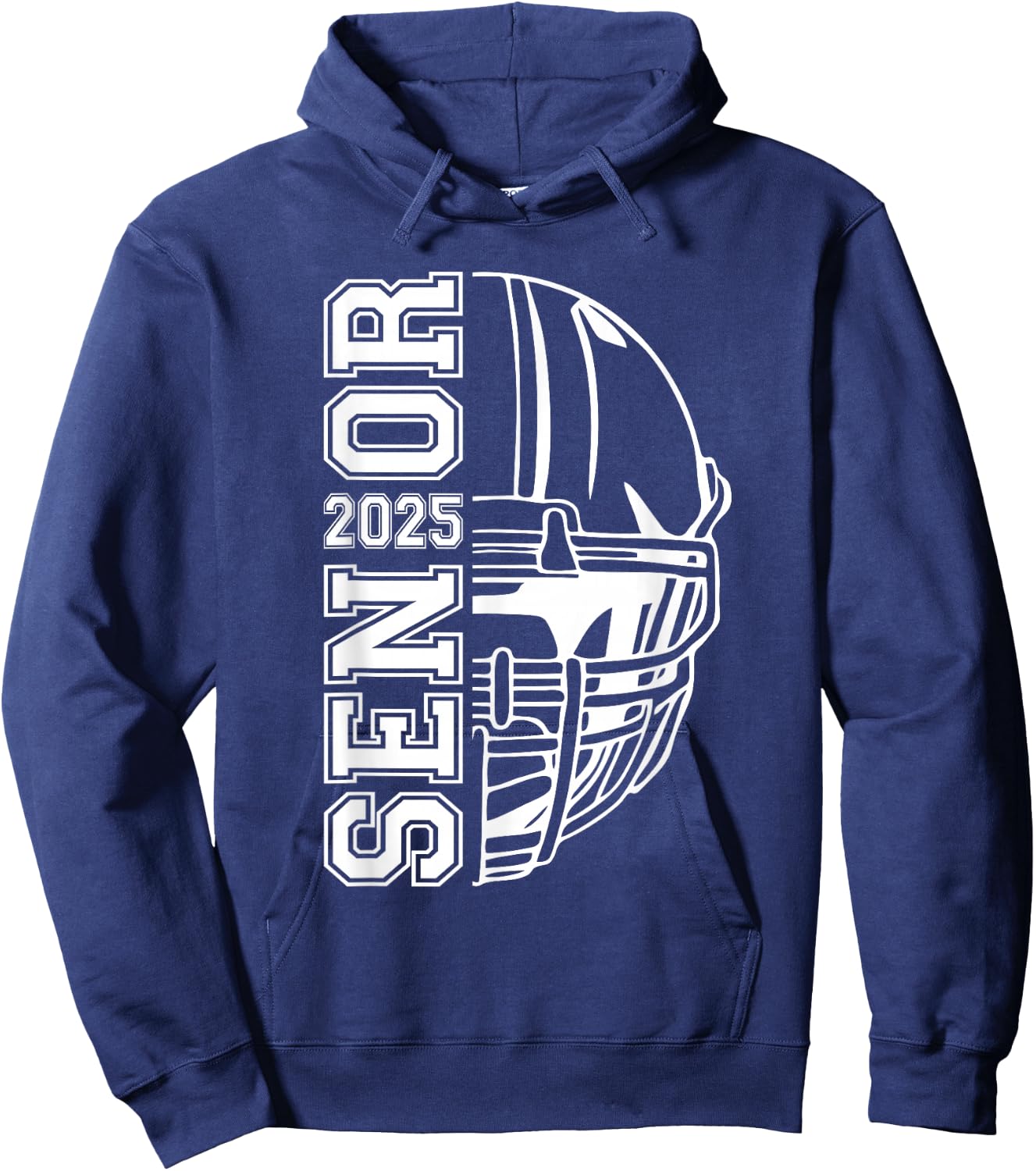 Graduate Senior Class of 2025 Graduation American Football Hoodie - Hoodie | Navy