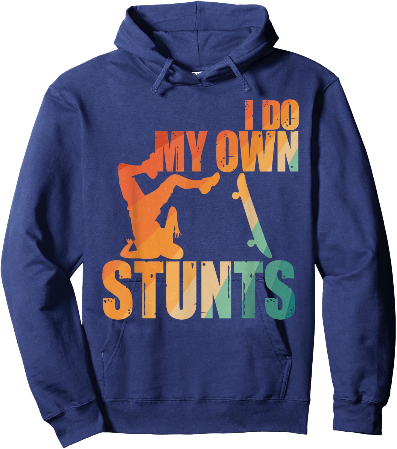 Skateboard Art Women Kids Skateboard Skateboarding Hoodie - Hoodie | Navy