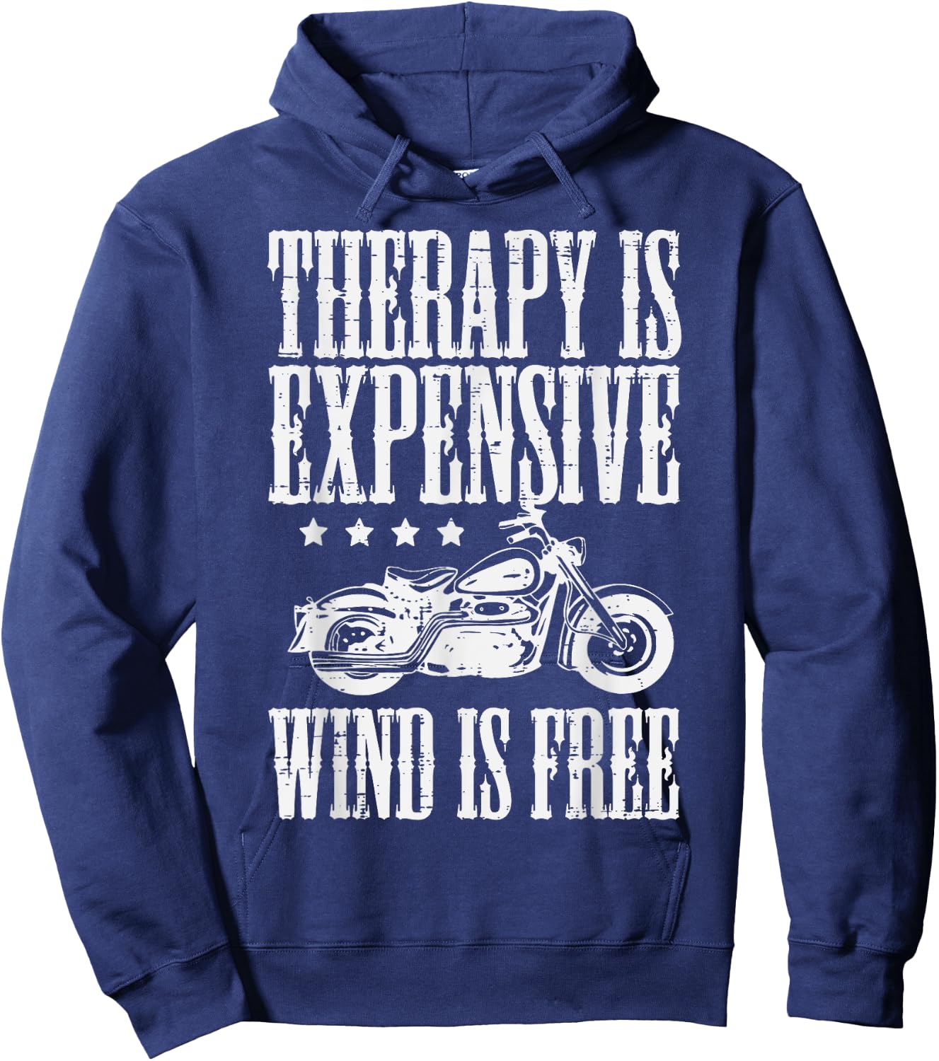 Biker Therapy Is Expensive Wind Free Men Boys Kids Women Hoodie - Hoodie | Navy
