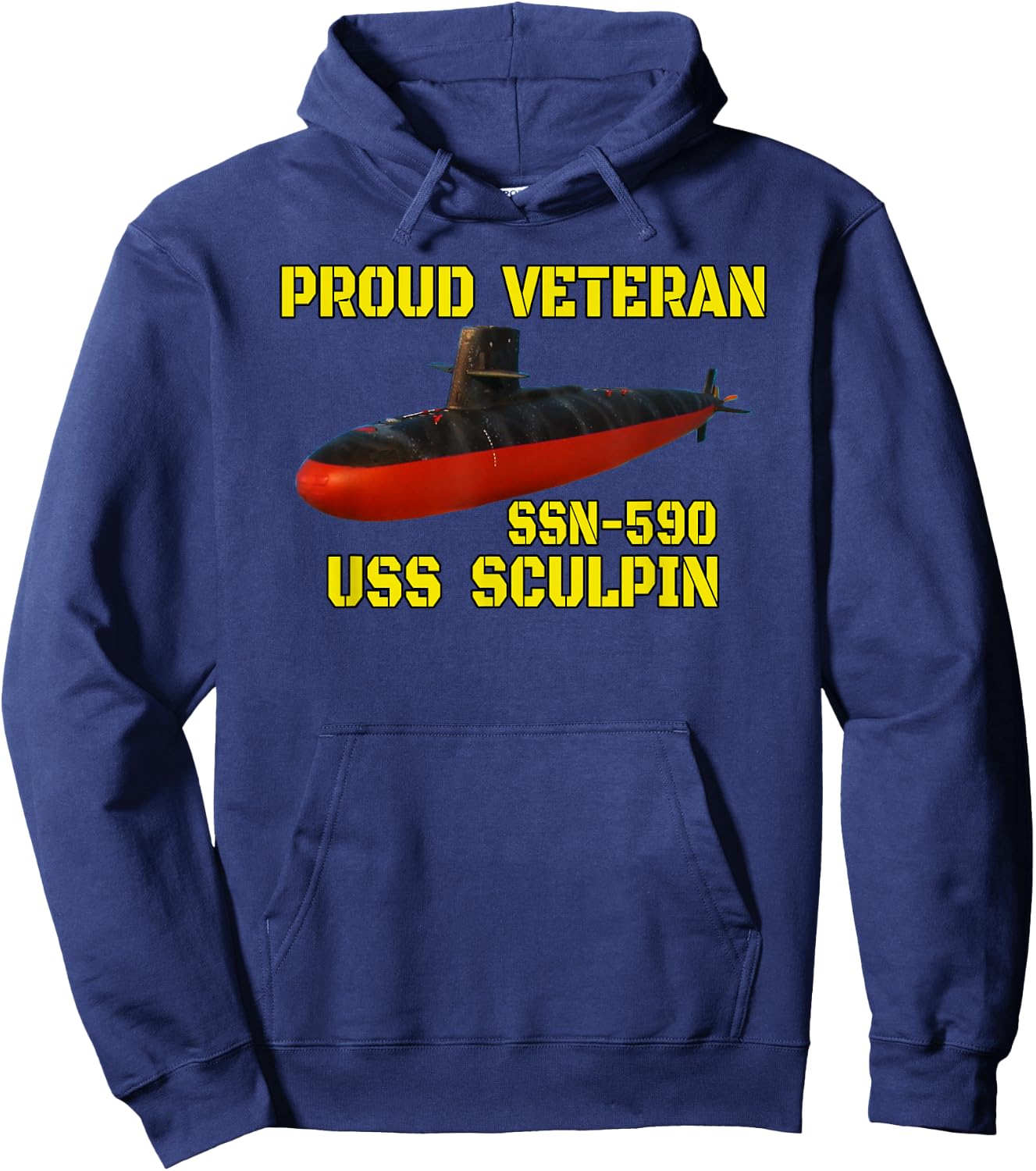 USS Sculpin SSN-590 Submarine Veterans Day Father Grandpa Hoodie - Hoodie | Navy