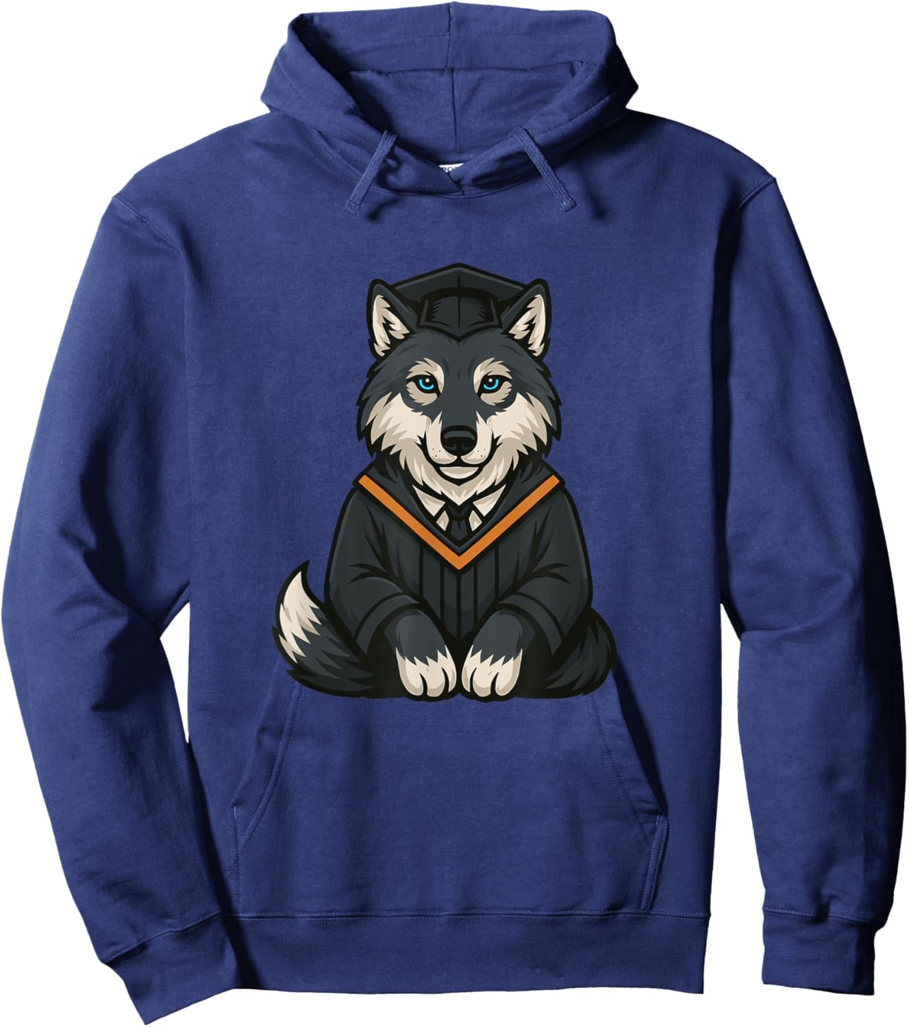 Wolf Graduation Shirt - Alpha Graduate Gift or Her Hoodie - Hoodie | Navy