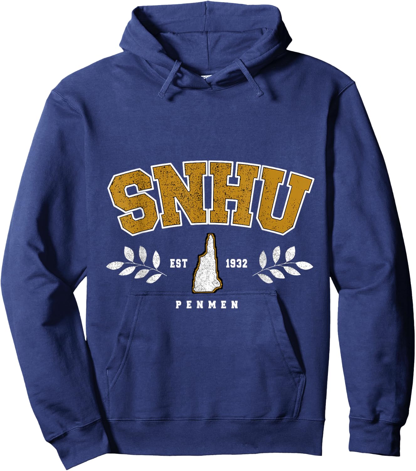 SNHU Arch Retro College University Athletic Sports Hoodie - Hoodie | Navy