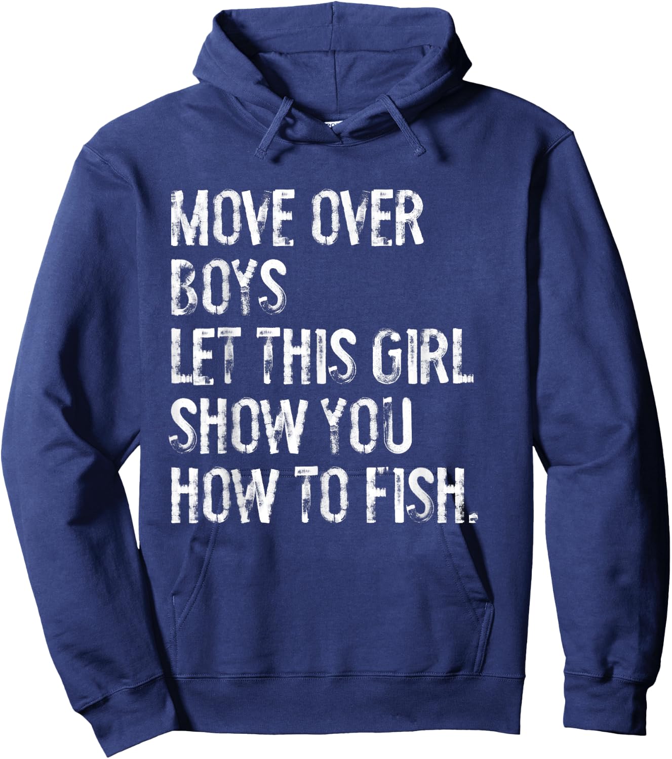 Let This Girl Show You How To Fish Hoodie - Hoodie | Navy