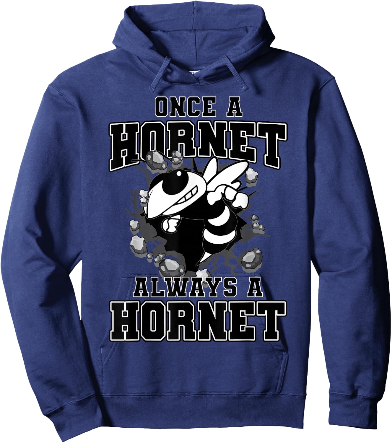 Once A Hornet Always A Hornet Back To School Spirit Hoodie - Hoodie | Navy