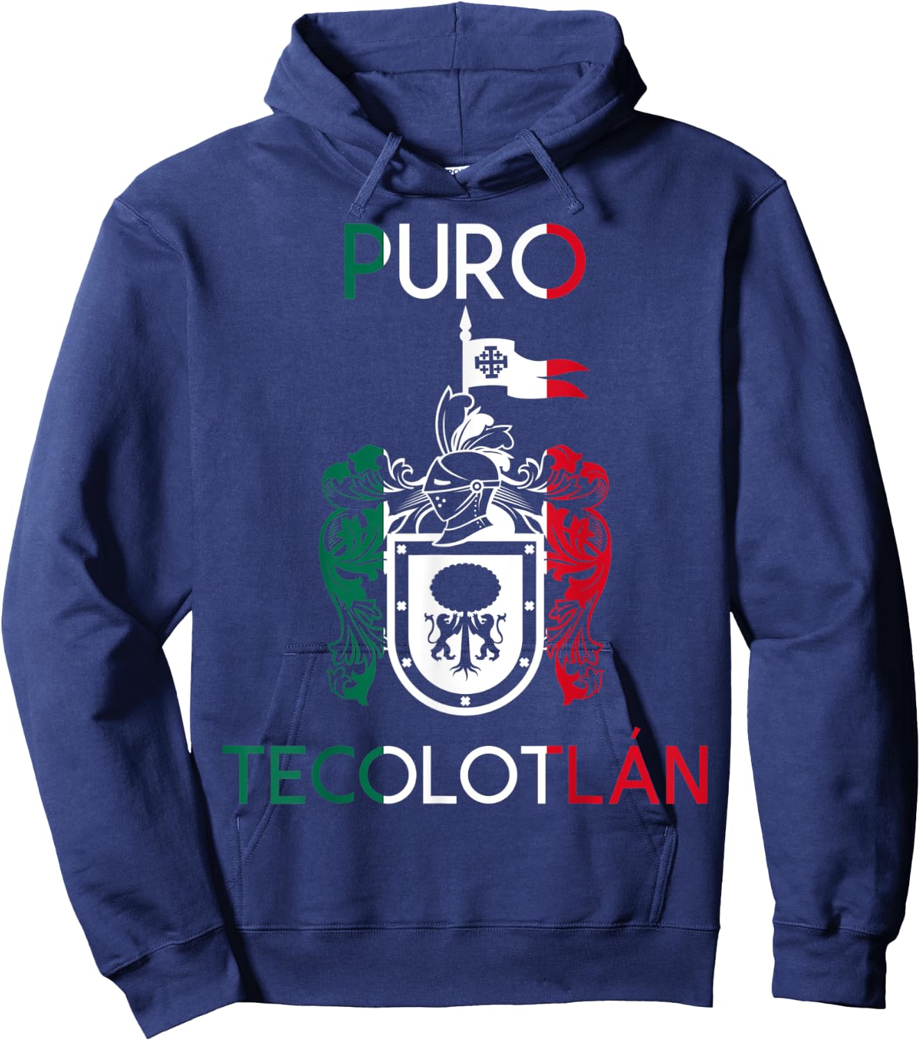 Tecolotlan Jalisco Estado De Mexico Escudo Eagle Aguila Hoodie - Hoodie | Navy