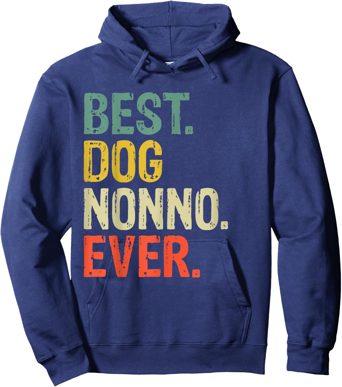Best Dog Nonno Ever Doggy Daddy Lover Funny Hoodie - Hoodie | Navy