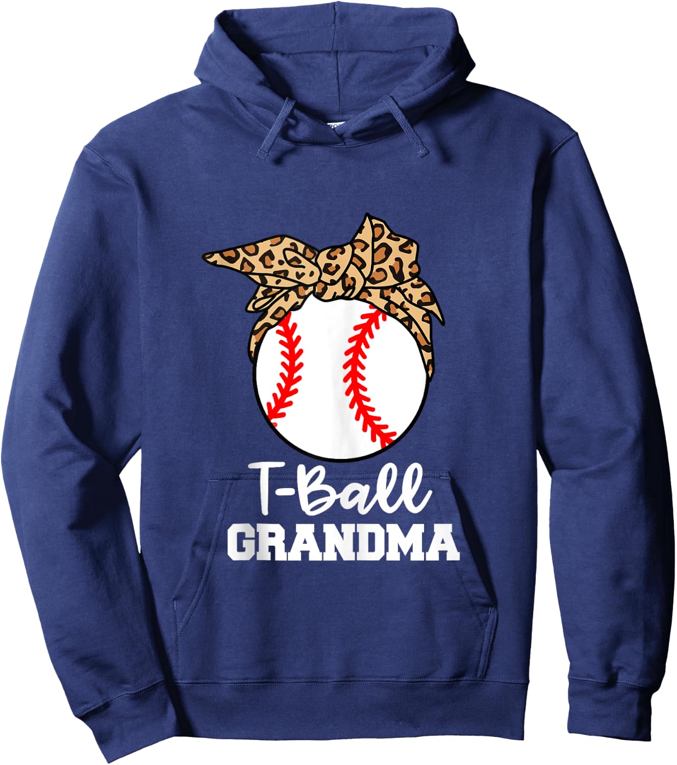 T-Ball Grandma Funny Leopard T-Ball Grandma Hoodie - Hoodie | Navy