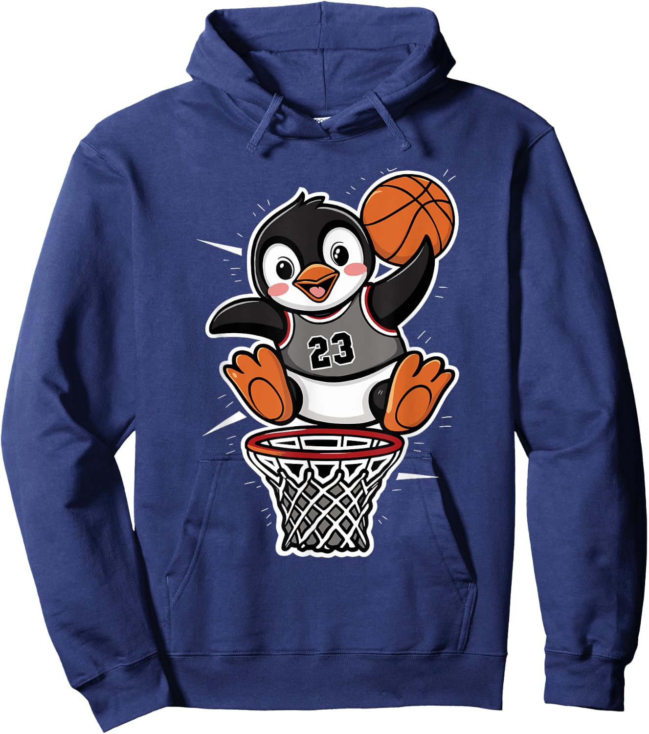 Penguin Basketball Hoodie - Hoodie | Navy