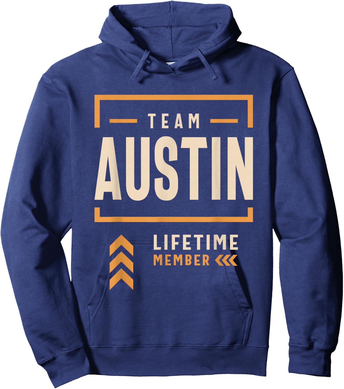Austin Personalized Name Apparel Cld Adult Austin Black Small Classic Fit Short Sleeve Cotton Blend Team Austin Lifetime Member Man Myth Legend Hoodie - Hoodie | Navy