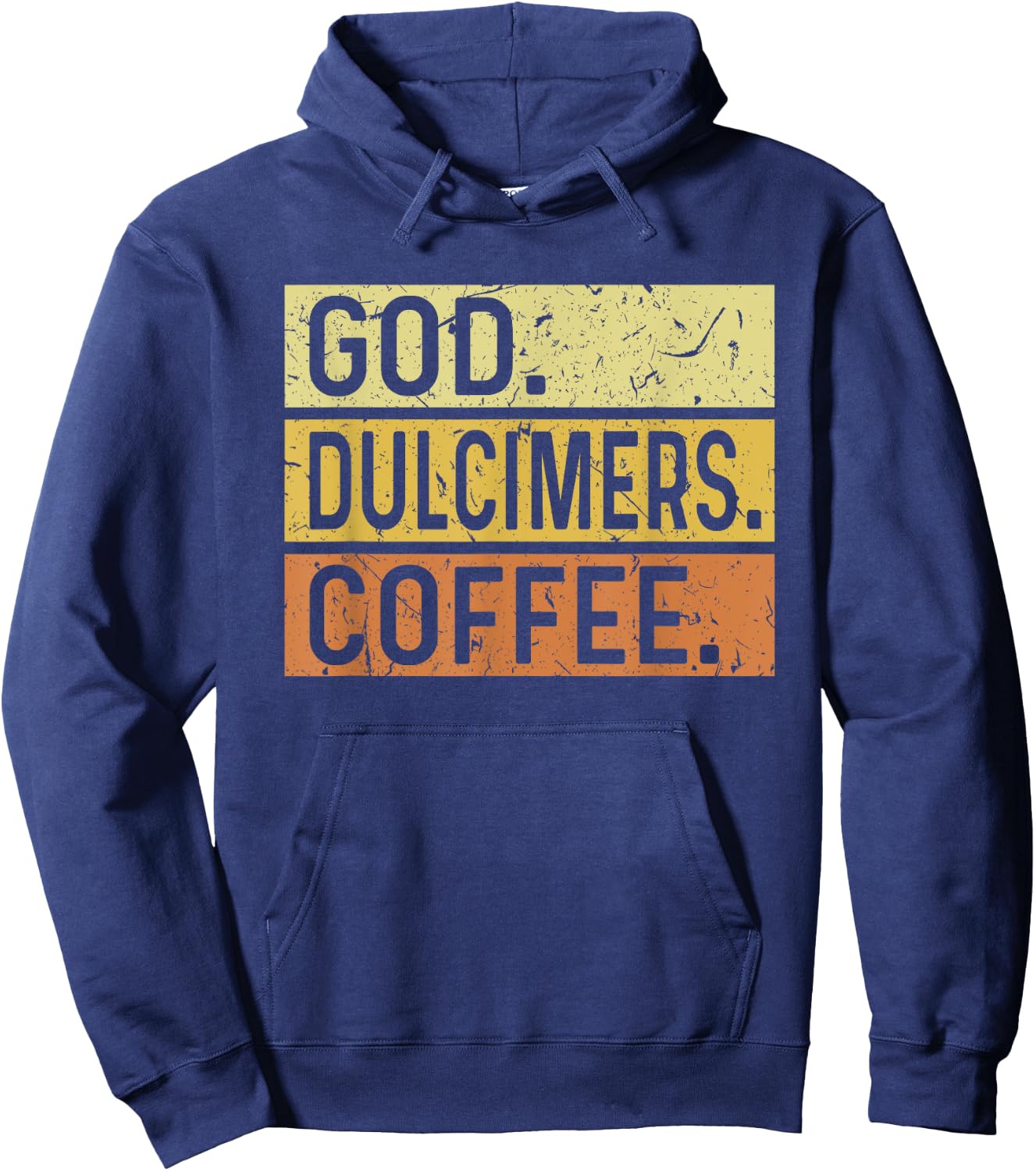 God Dulcimers Coffee Jesus Musician Mountain Dulcimer Hoodie - Hoodie | Navy