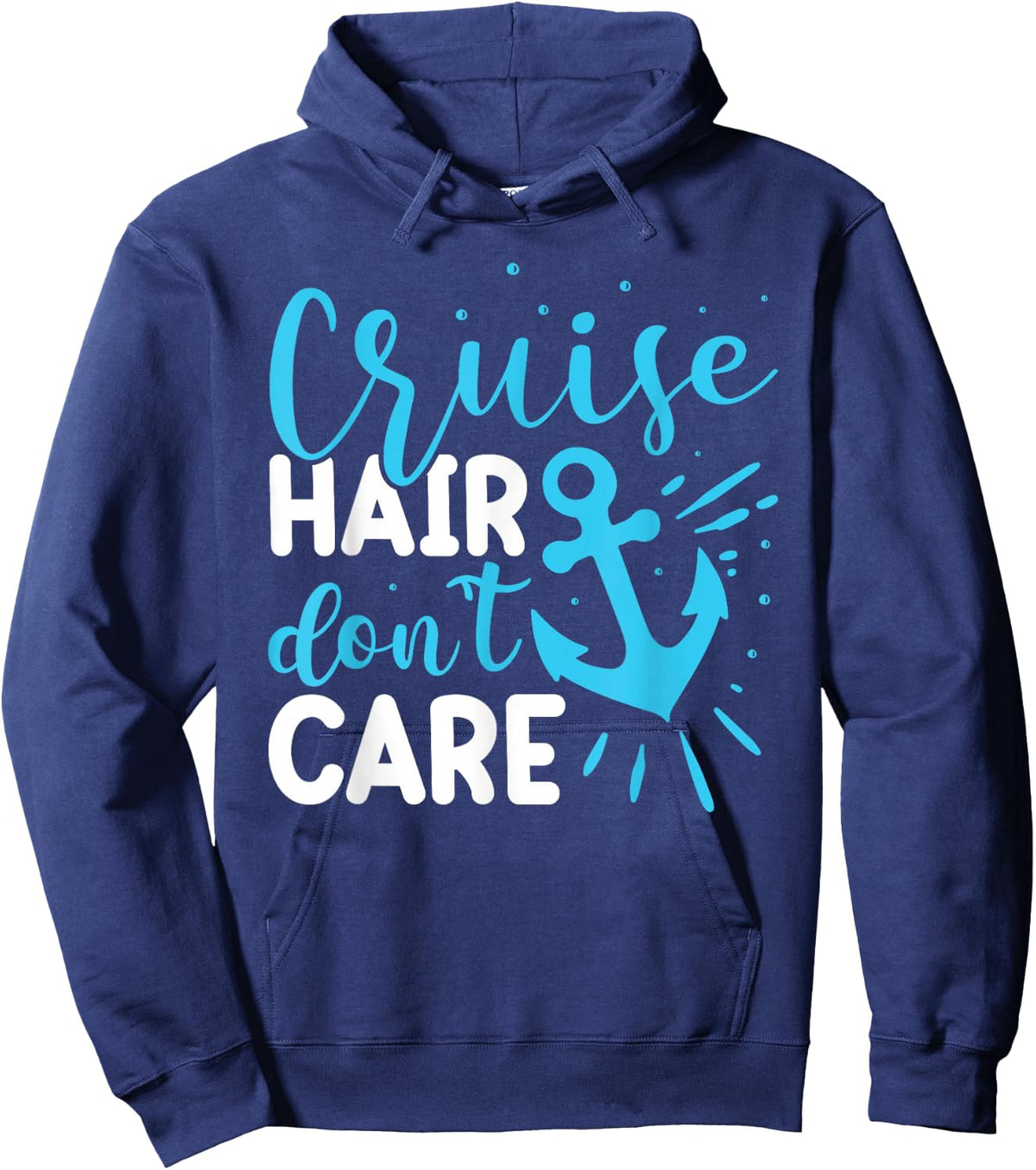 Cruise Hair Dont Care Shirt Cute Couple Cruise Funny Cruise Hoodie - Hoodie | Navy