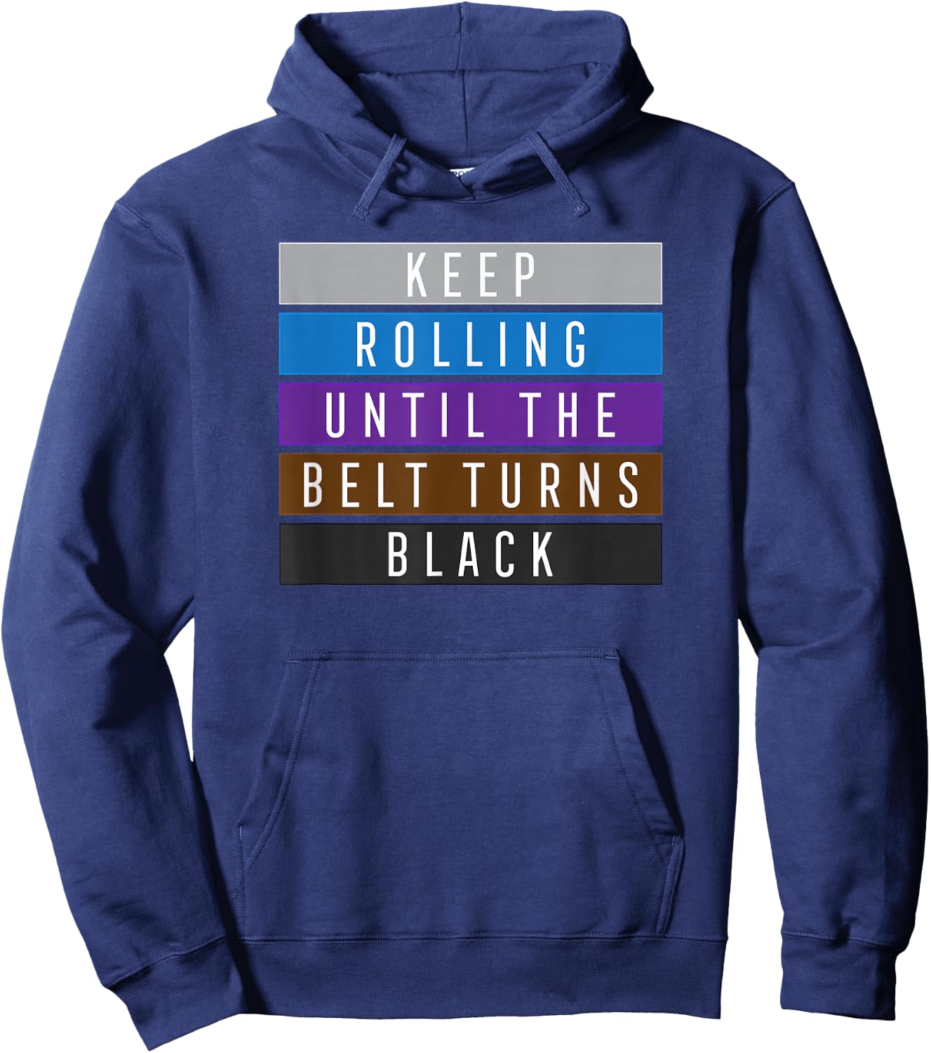 Keep Rolling Jiu Jitsu Shirt for BJJ, Jujitsu Gift Hoodie - Hoodie | Navy
