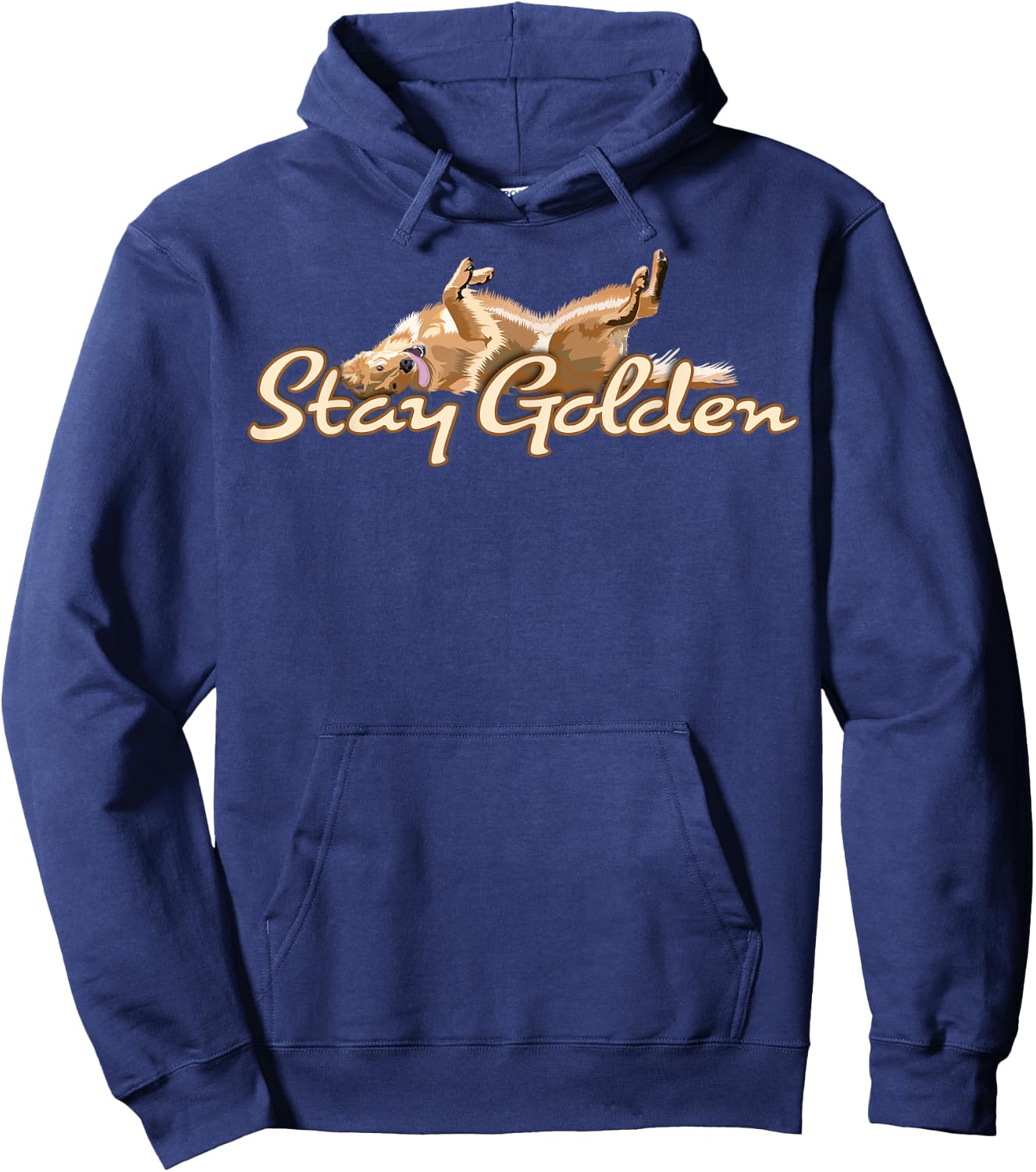 Golden Retriever "Stay Golden" Hoodie - Hoodie | Navy