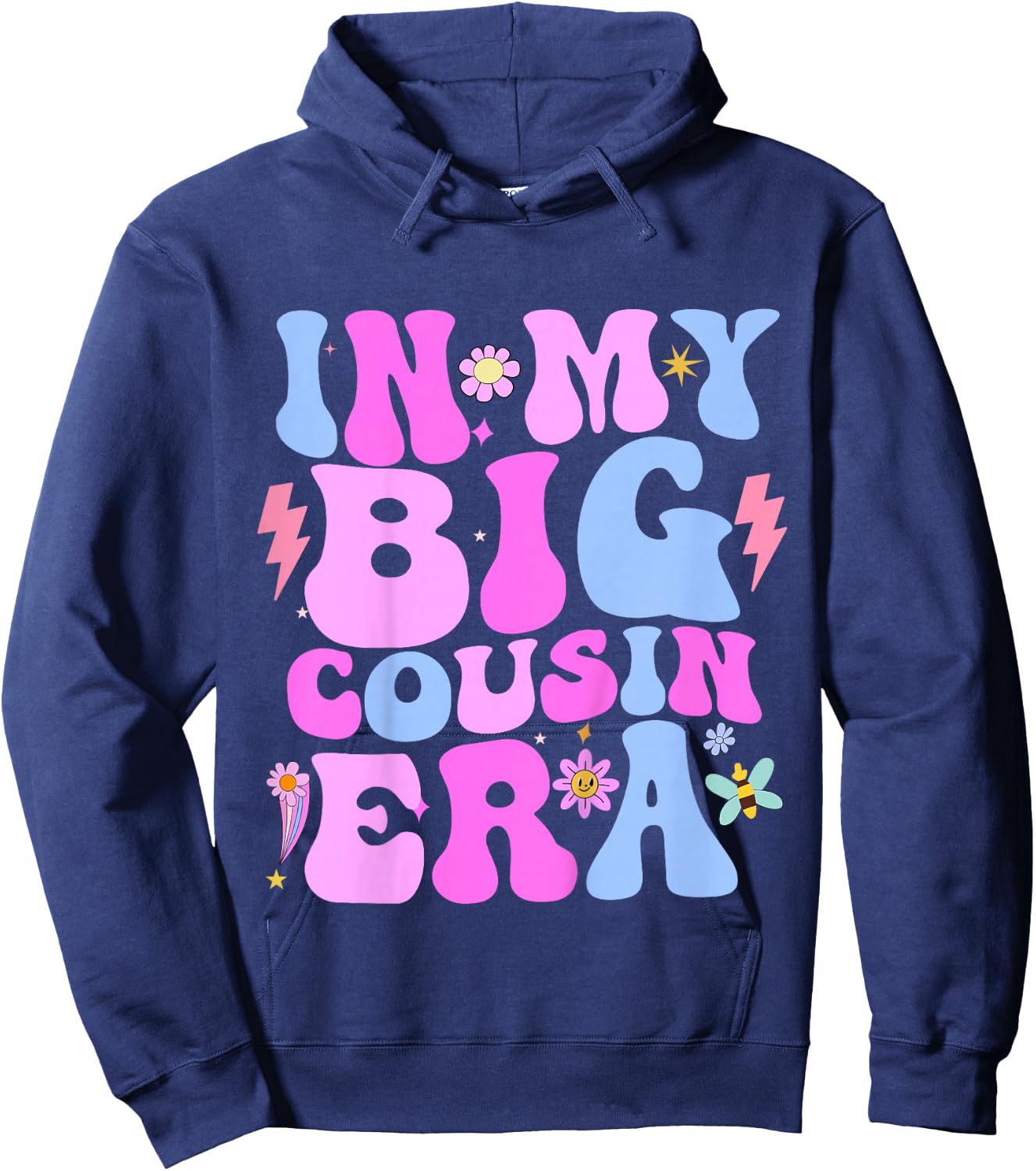 In My Cousin Era Cousins Toddler Boys Kids Girls Hoodie - Hoodie | Navy