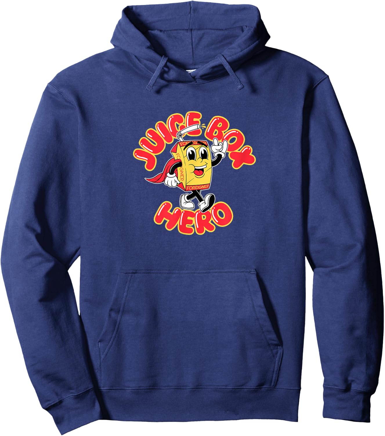 Foreigner Juice Box Hero Hoodie - Hoodie | Navy