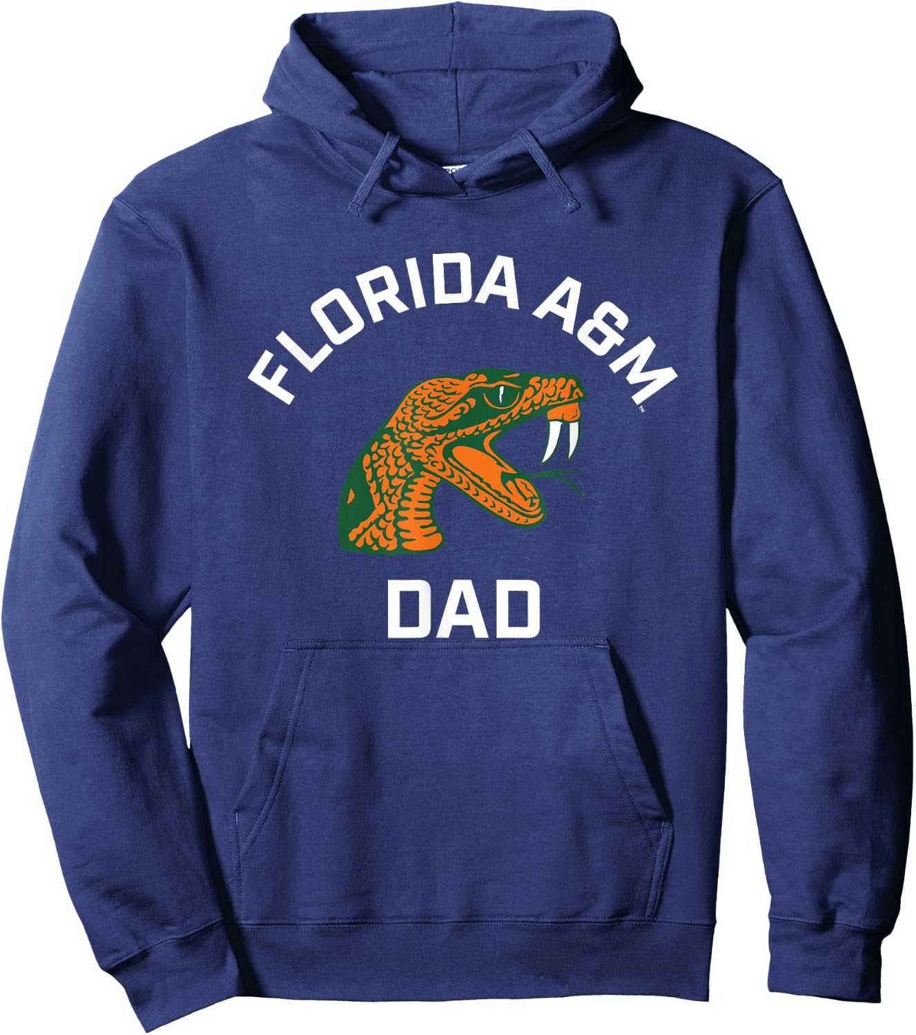 Florida A&M University FAMU Rattlers Arched Dad Hoodie - Hoodie | Navy