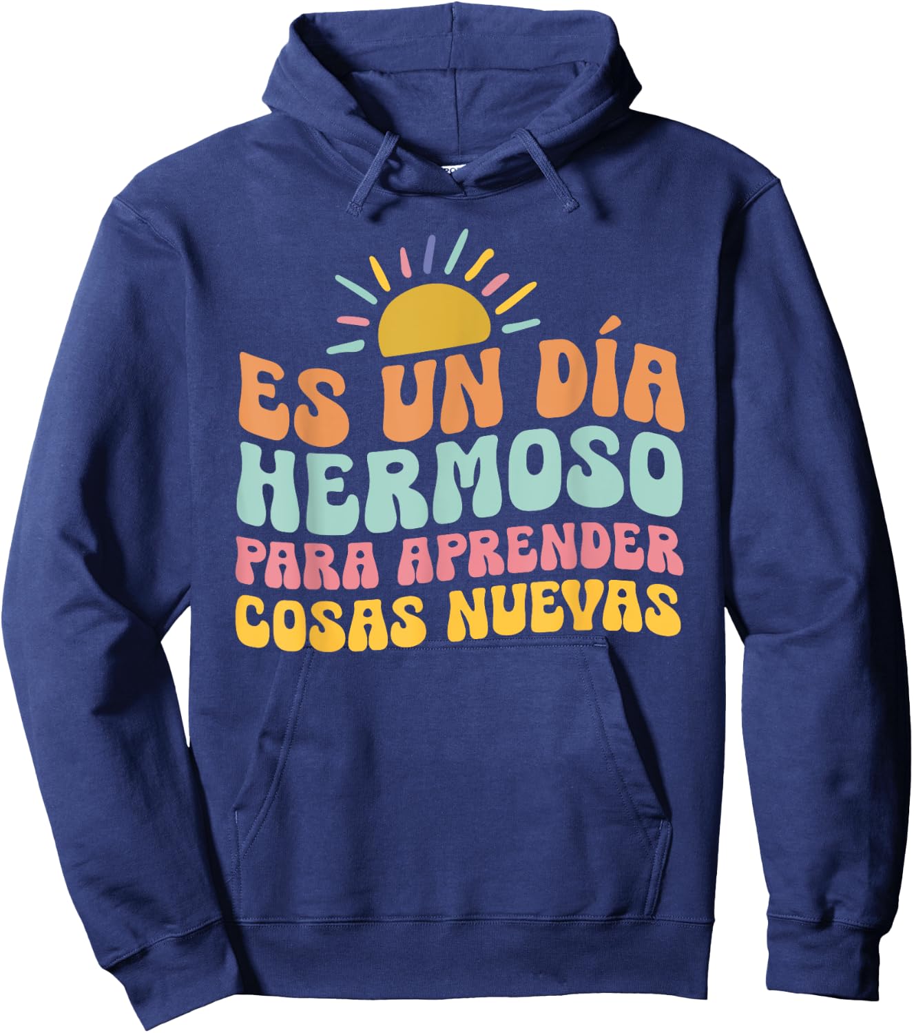 Spanish Multilingual Teacher Dual Languages Bilingual Hoodie - Hoodie | Navy