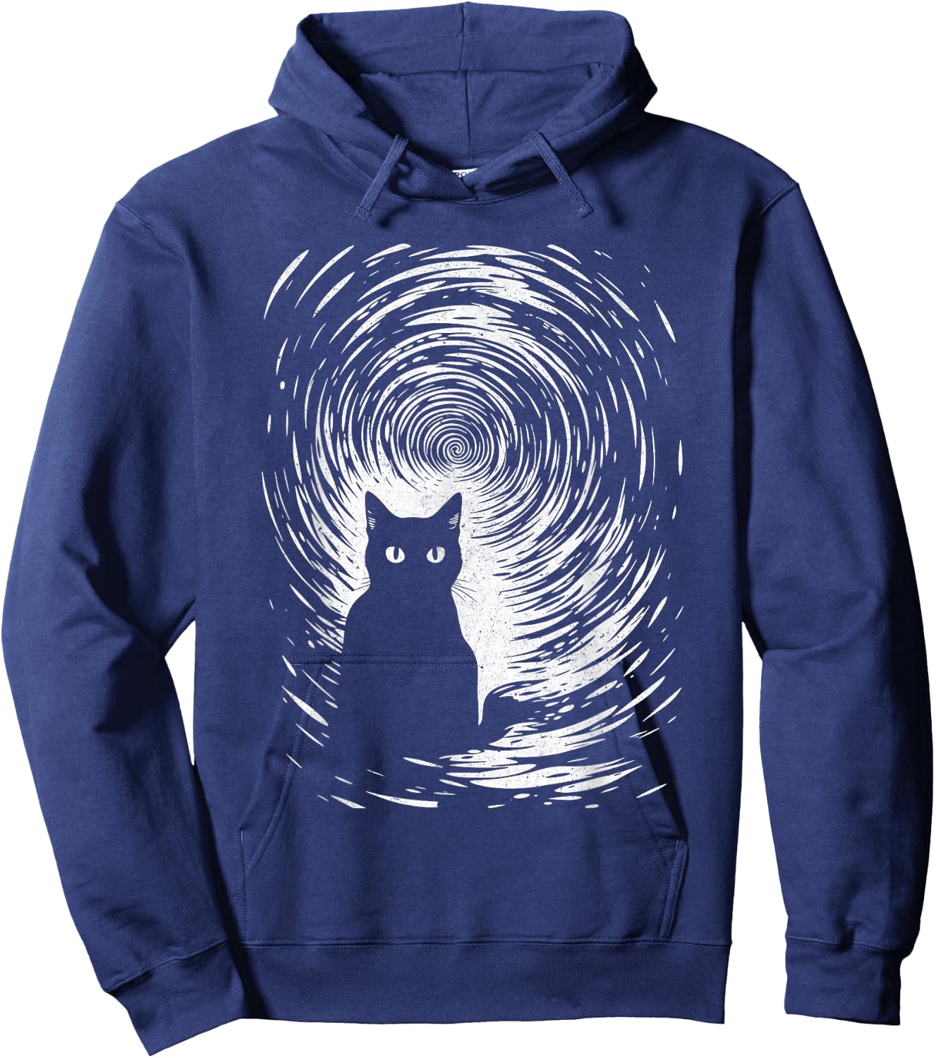 Hypno Cat Horror Halloween Costume Cat Lover Men Women Hoodie - Hoodie | Navy