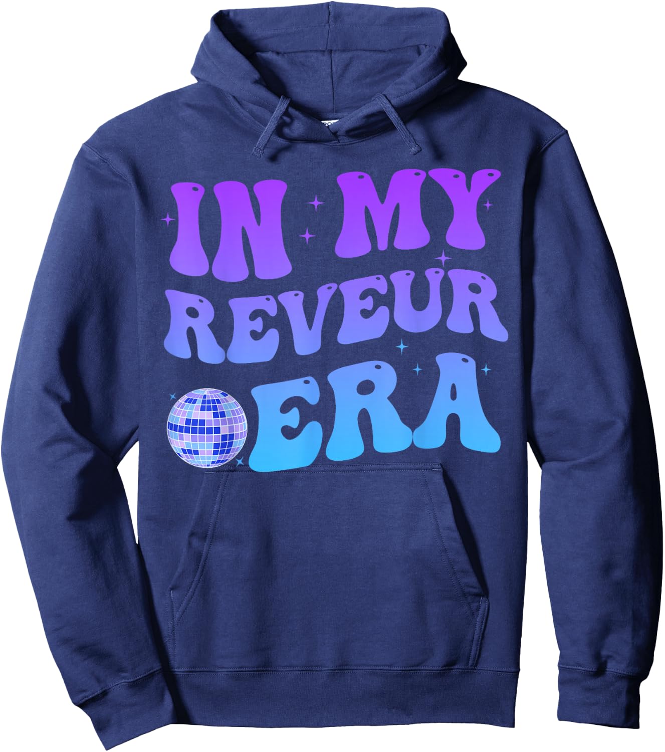 In My Reveur Era RCA Givers School Spirit Retro Groovy Hoodie - Hoodie | Navy