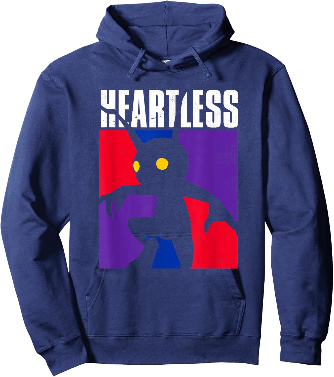 Disney Kingdom Hearts Heartless Color Mosaic Chest Poster Hoodie - Hoodie | Navy