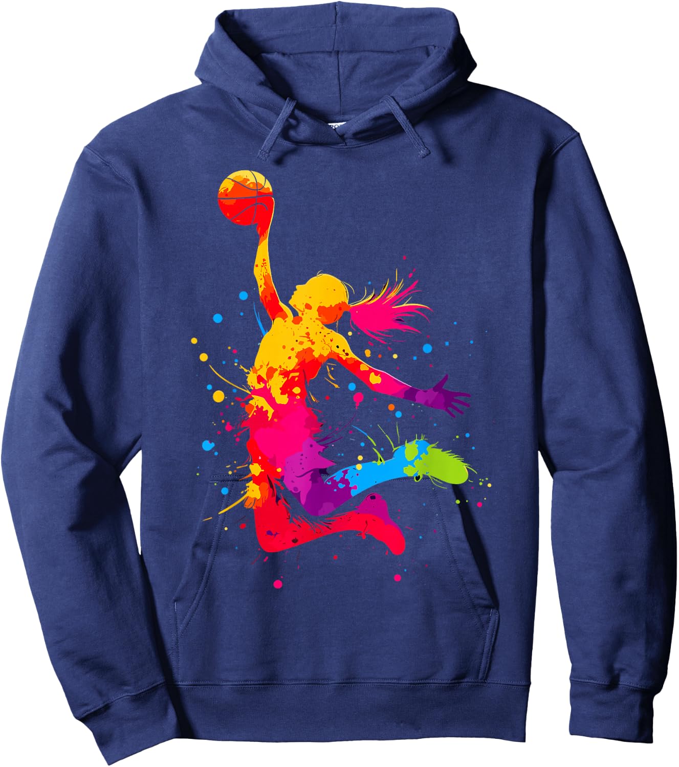 Basketball & Basketball Graphic | Women, Girls & Teen Girls Hoodie - Hoodie | Navy