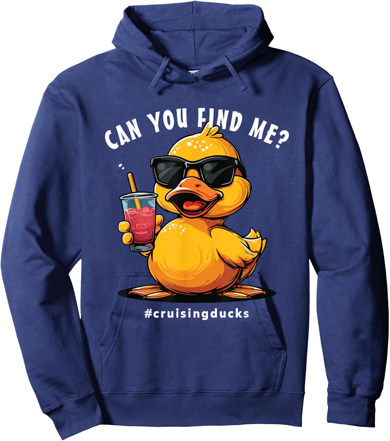 Cruising Ducks, Can You Find Me?, Cruising Sea Days Hoodie - Hoodie | Navy