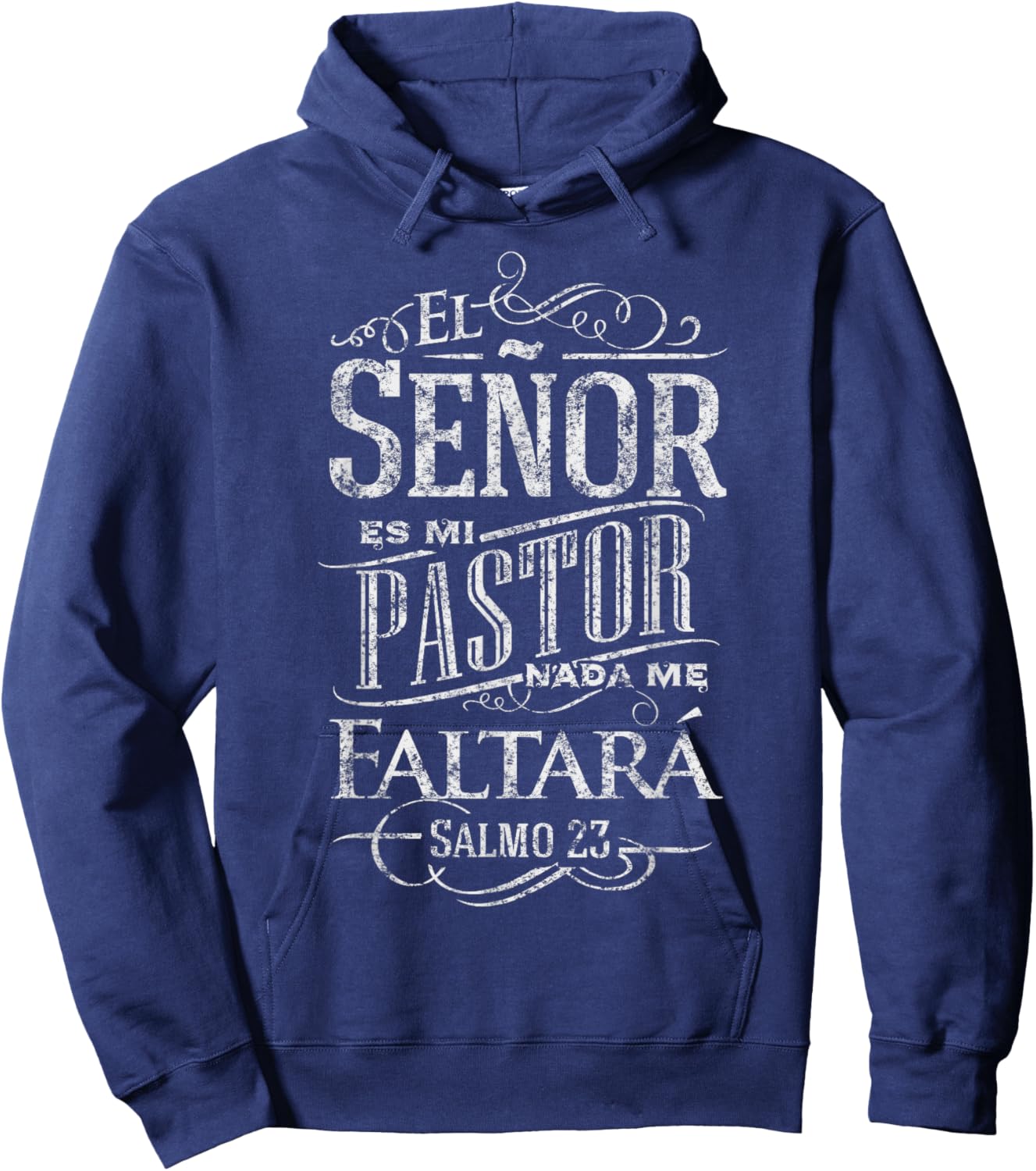 Shirts for Christians in Spanish With a Bible Verse Quote Hoodie - Hoodie | Navy