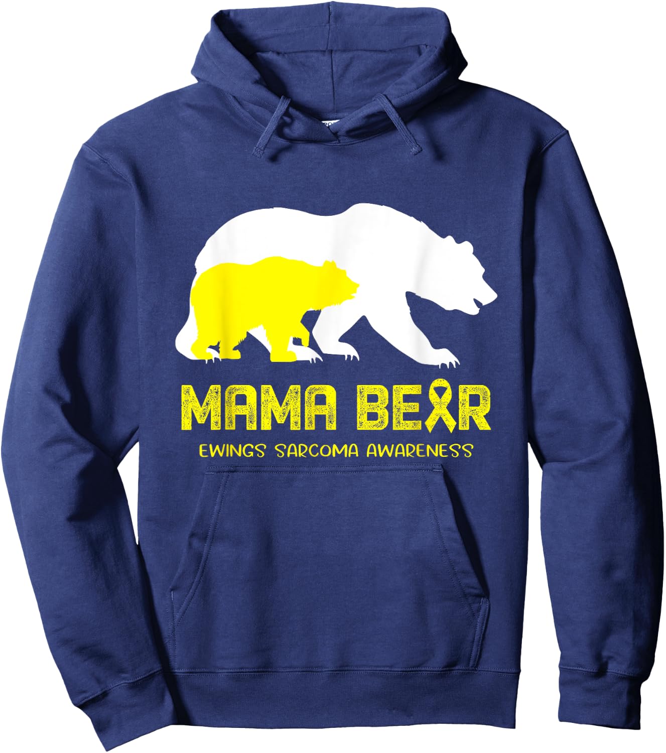 Mama Bear Ewings Sarcoma Awareness Shirt Men Hoodie - Hoodie | Navy