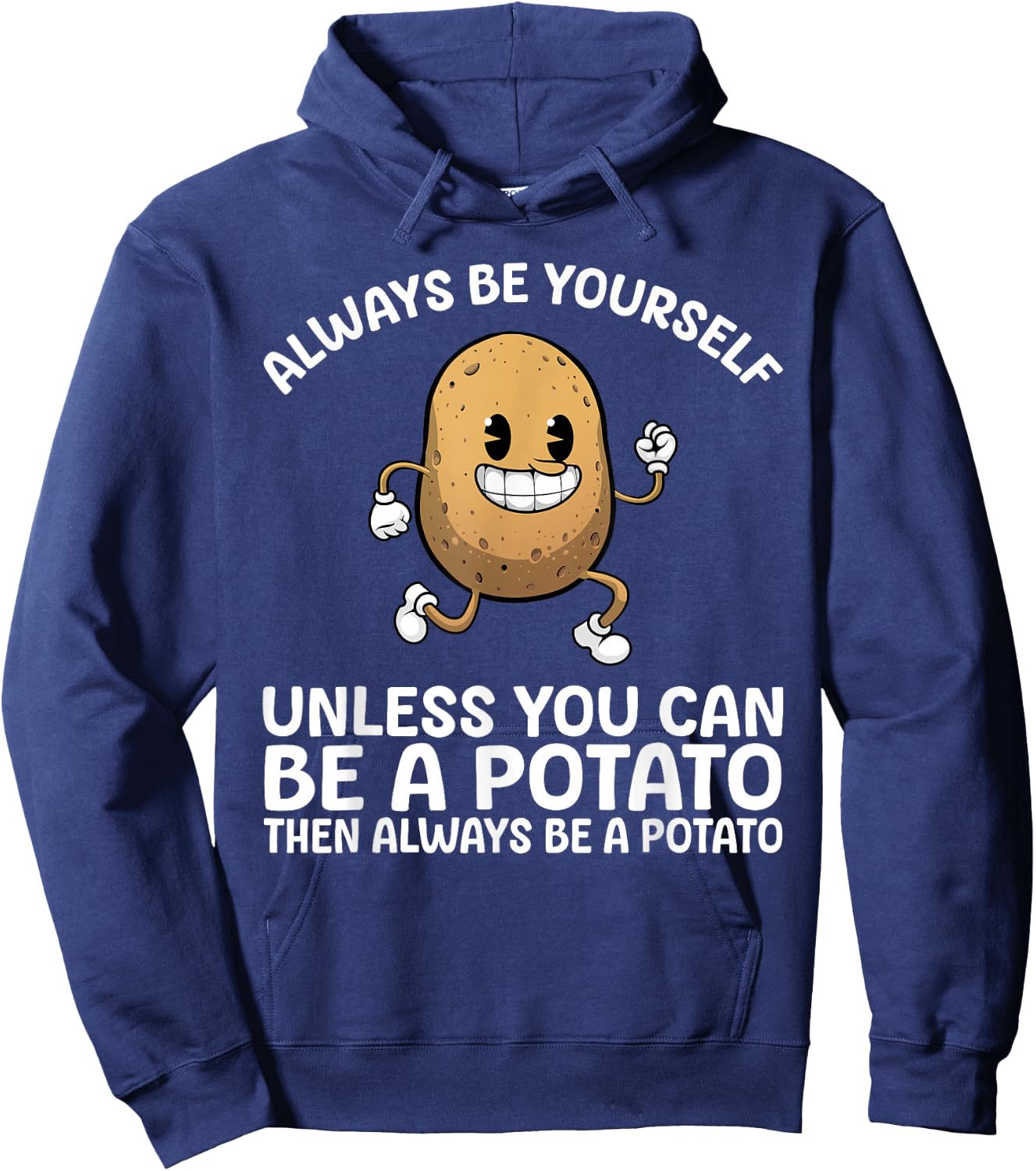 Potato Novelty Women Adult Potato Gag Potato Lovers Hoodie - Hoodie | Navy