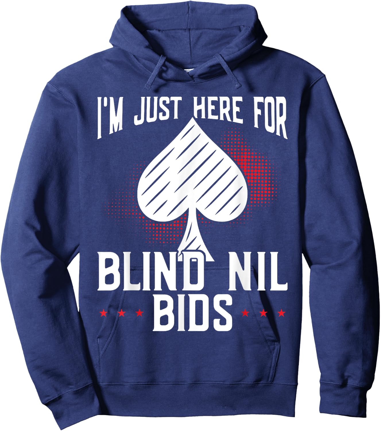 Spades Funny Graphic Design for Spades Game Player Hoodie - Hoodie | Navy
