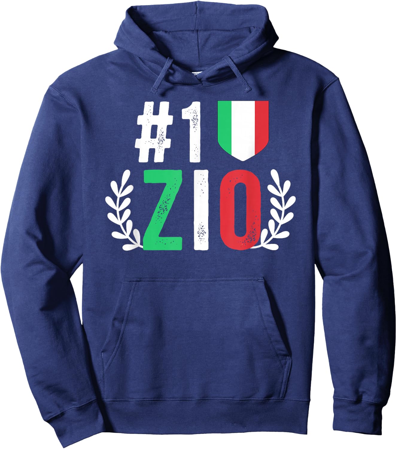 Number One Zio Italian Uncle Zio Best Zio Hoodie - Hoodie | Navy