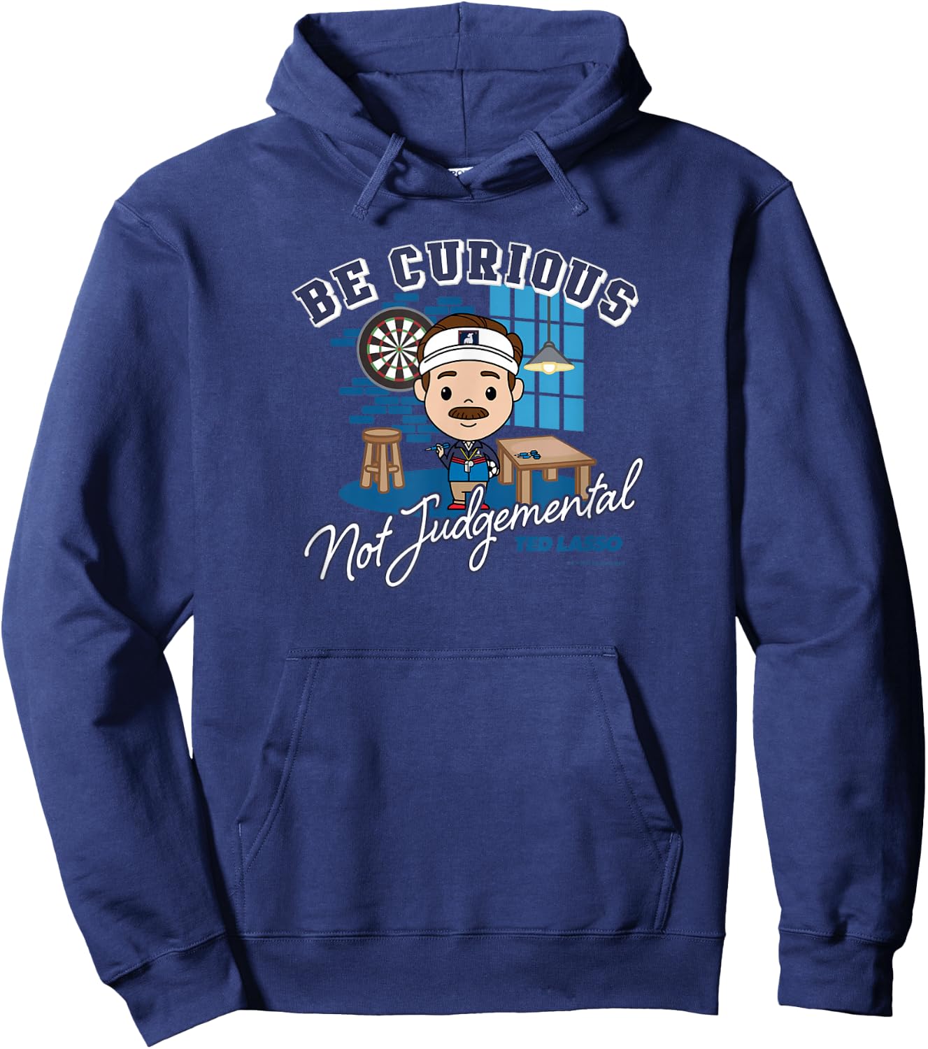 Ted Lasso Be Curious Not Judgmental Quote Chibi Style Hoodie - Hoodie | Navy