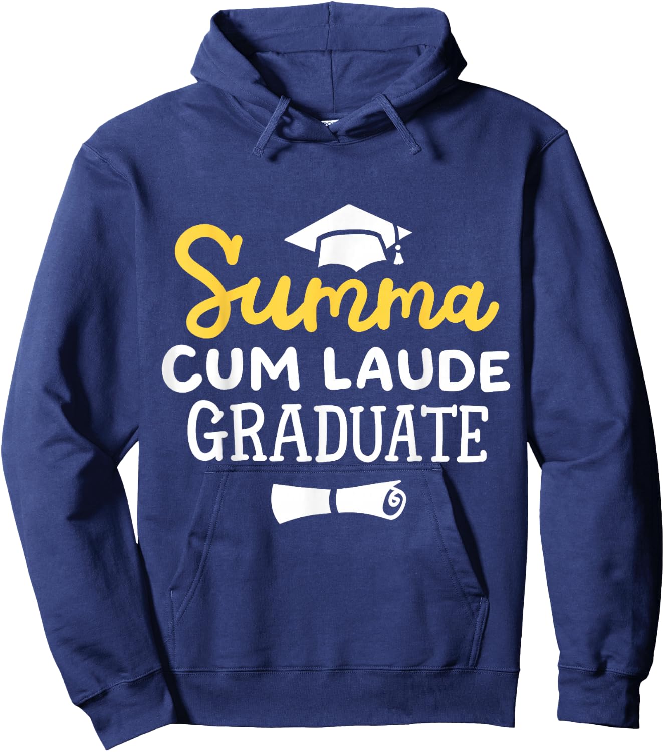 Proud Summa Cum Laude Graduate College Graduation Men Women Hoodie - Hoodie | Navy
