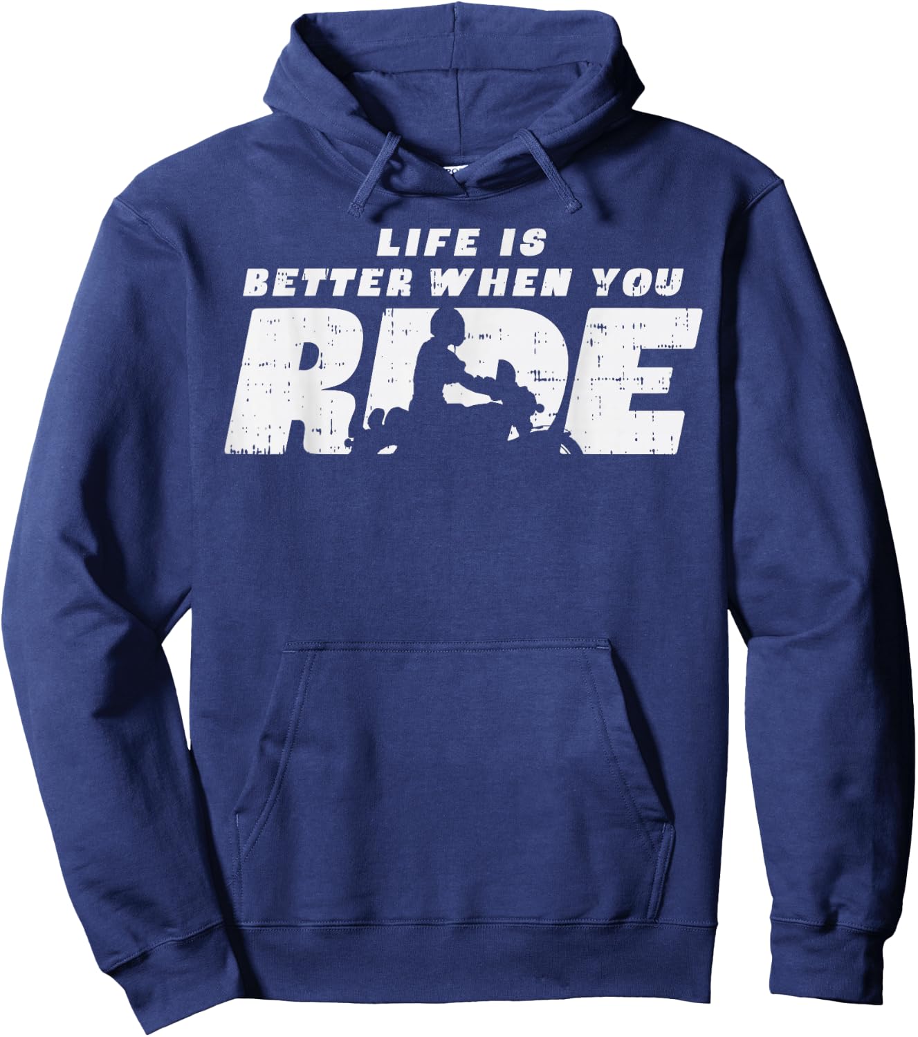 Biker Life Is Better When You Ride Motorcycle Women Men Kids Hoodie - Hoodie | Navy