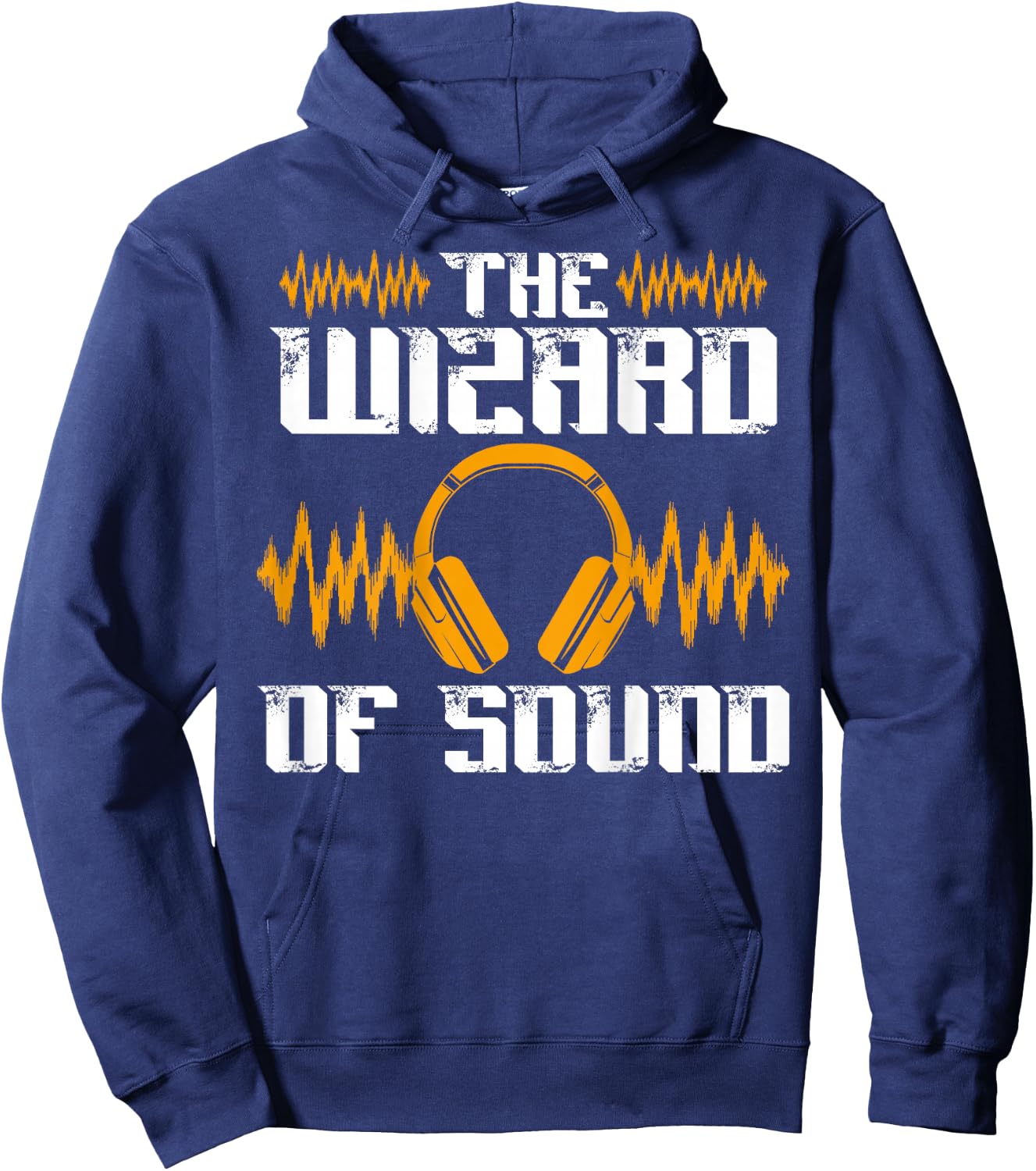 The Wizard Of Sound Backprint Sound Engineer Hoodie - Hoodie | Navy