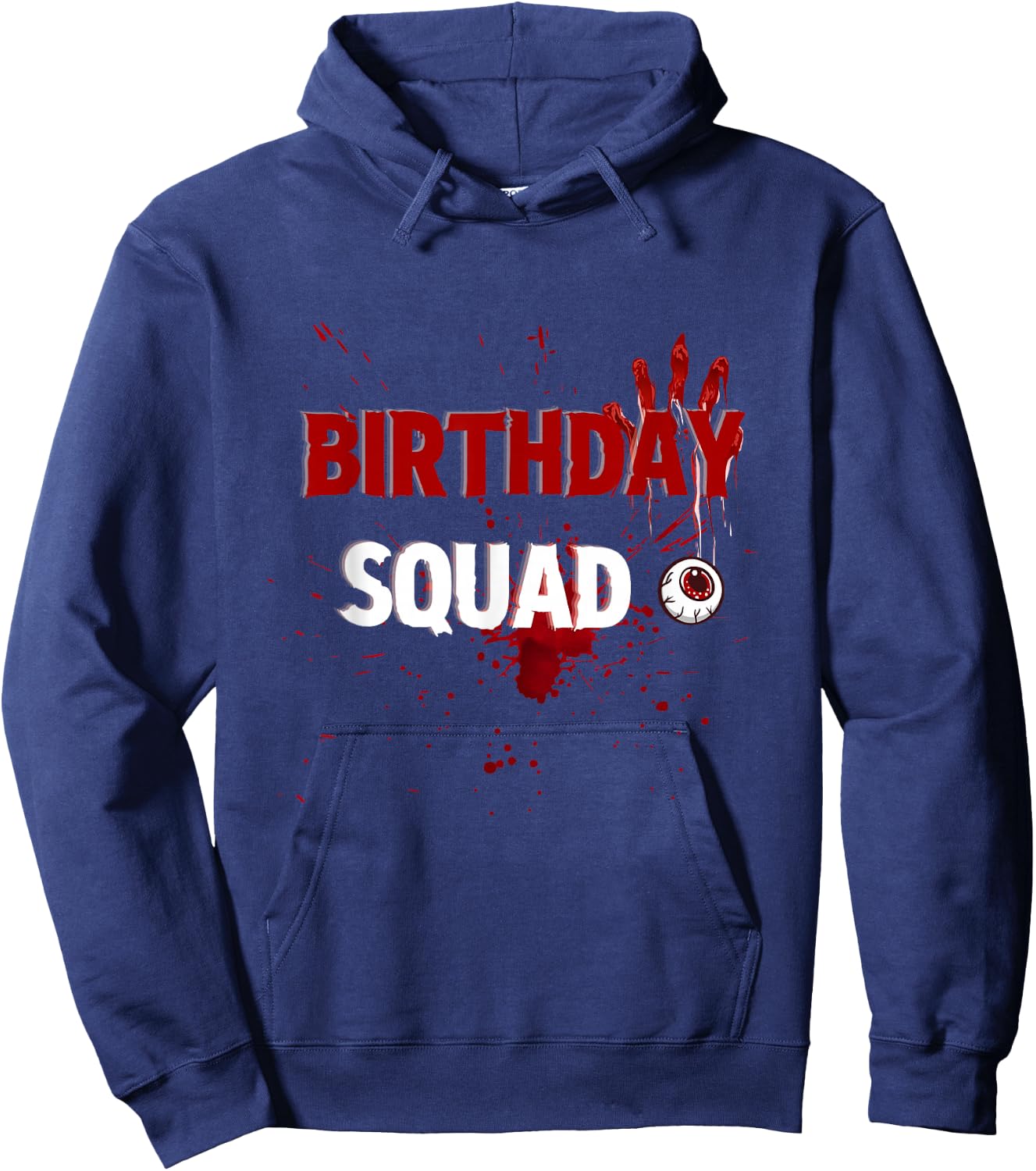 Birthday squad Scary horror movies party funny Hoodie - Hoodie | Navy