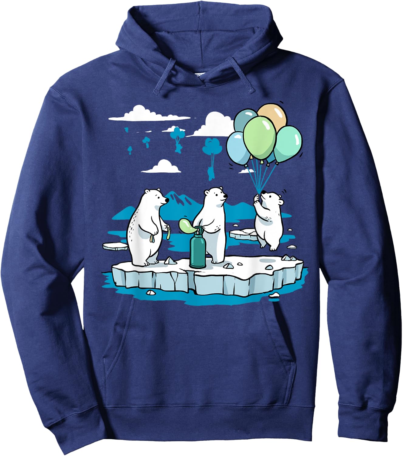 Polar Bear Shirt Save The Polar Bears Funny Polar Rescue Hoodie - Hoodie | Navy
