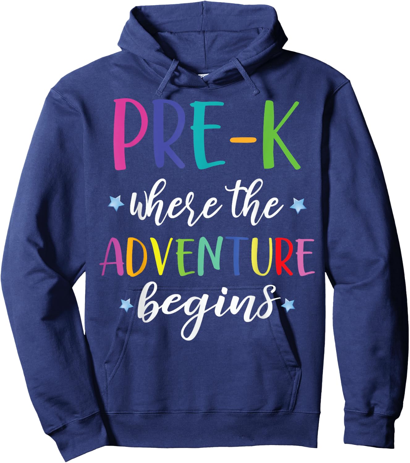 Pre-K Teacher Adventure Begins First Day Preschool Teachers Women Girls Kids Hoodie - Hoodie | Navy