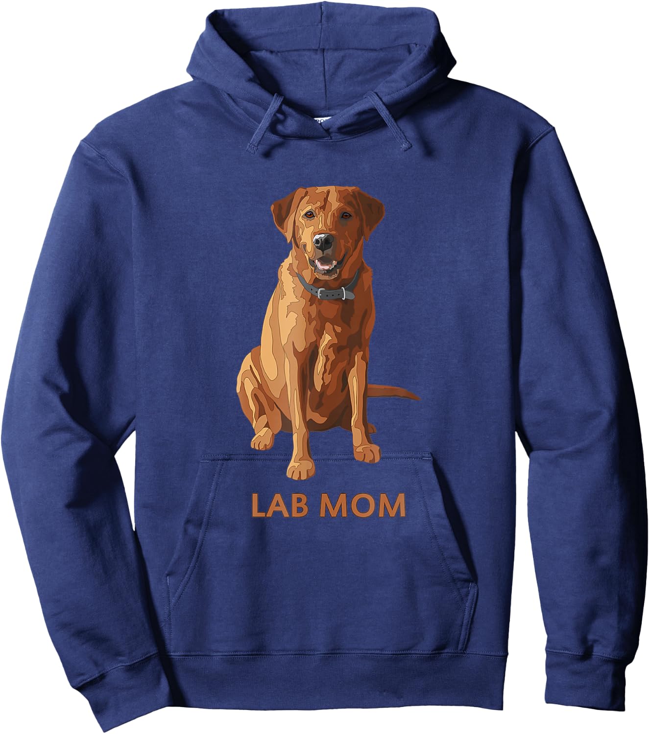 Lab Mom Fox Red Labrador Retriever Dog Lover Gift Women Hoodie - Hoodie | Navy