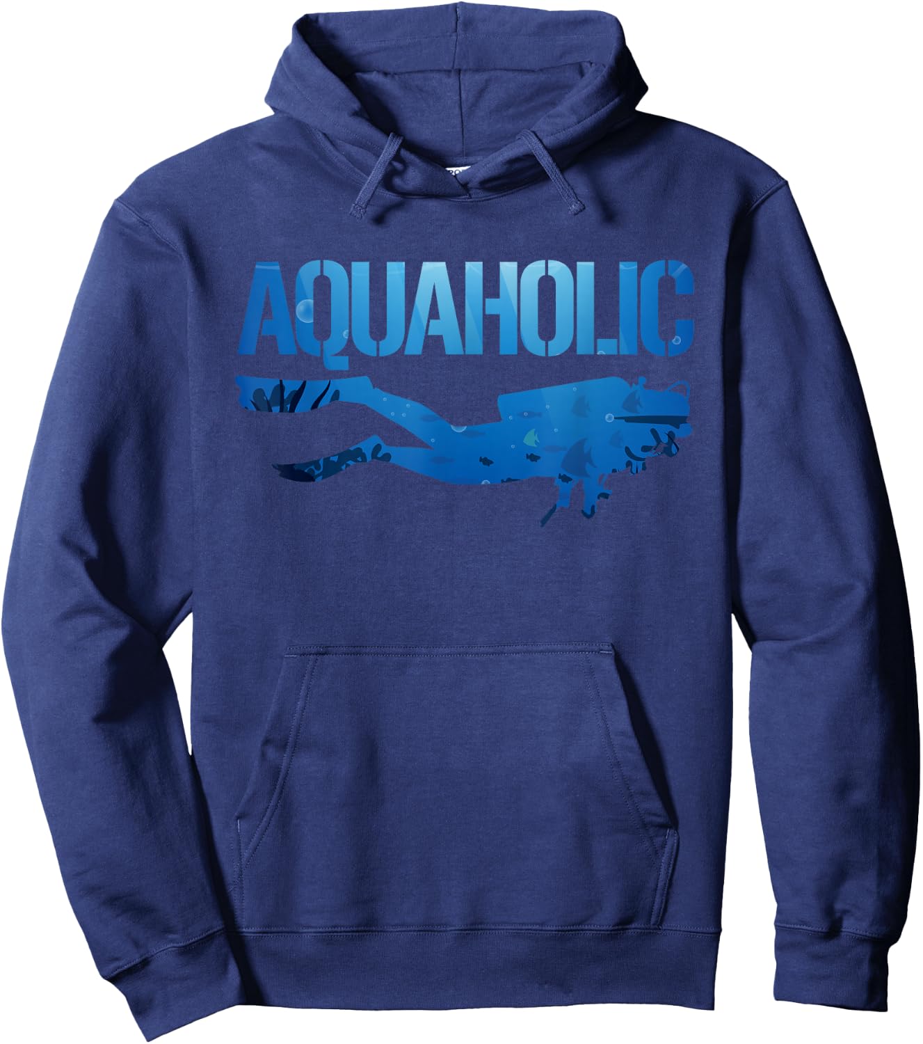 Scuba Diving Diver Aquaholic Hoodie - Hoodie | Navy