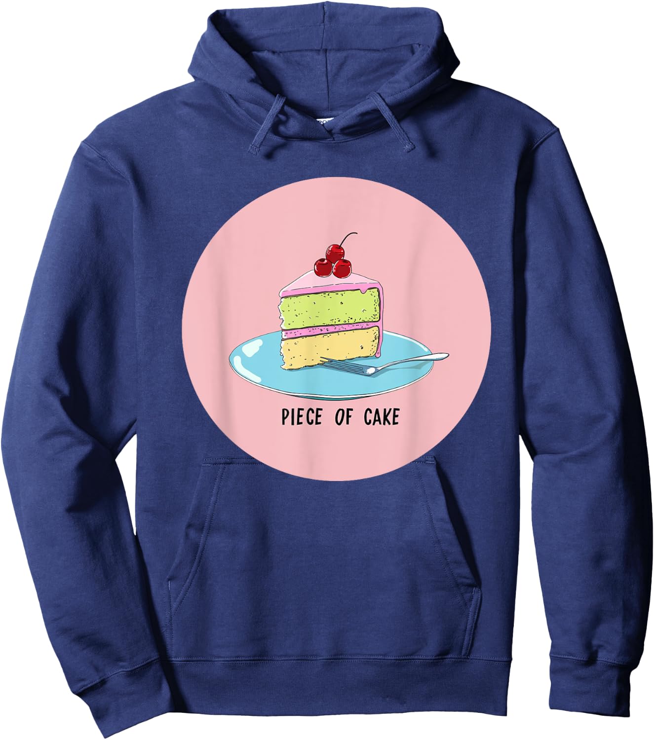 Funny Cake Costume for Statement and Idiom Lovers Hoodie - Hoodie | Navy