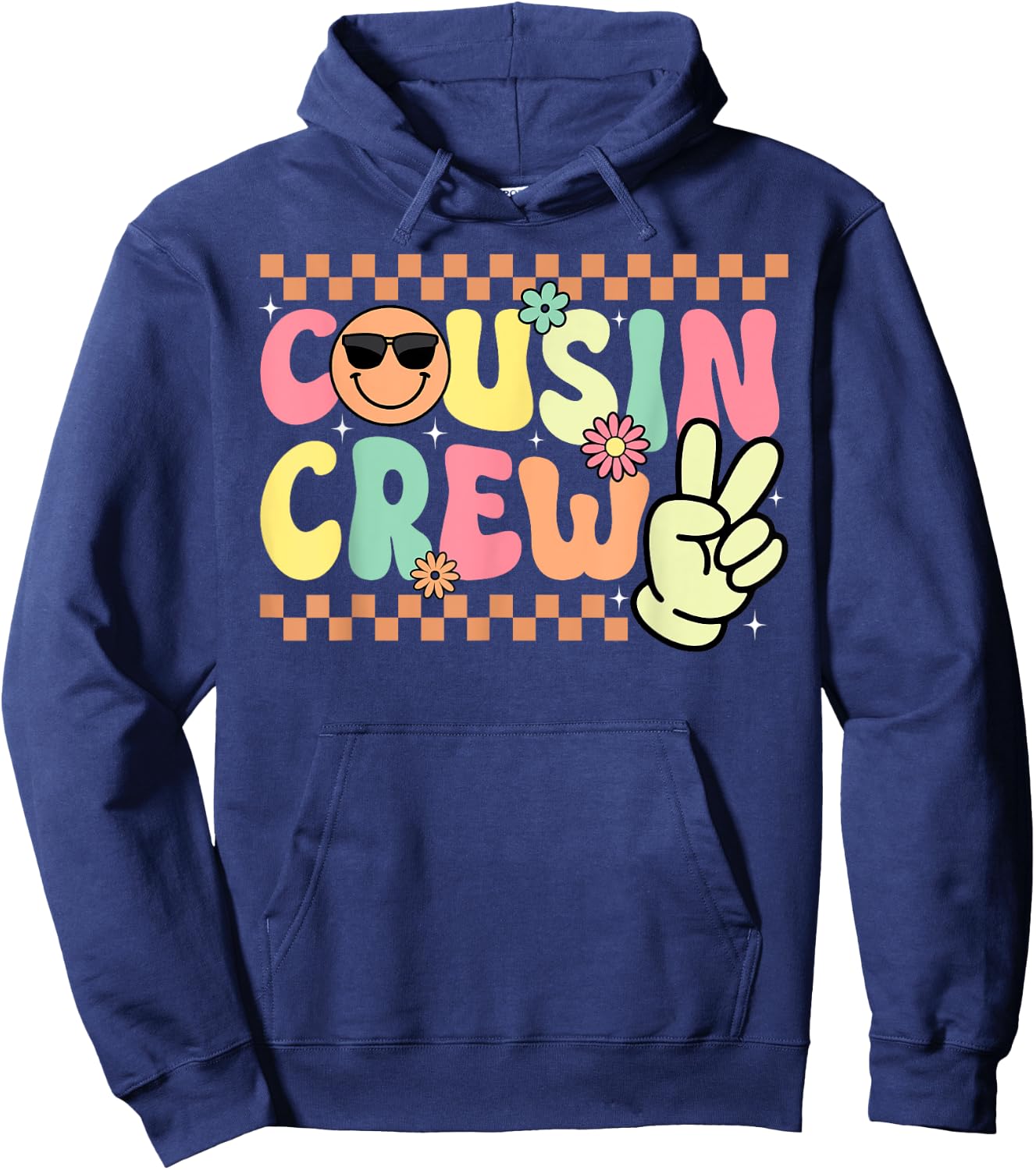 Cousin Crew Pajamas Kids Girls Toddler Matching Hoodie - Hoodie | Navy