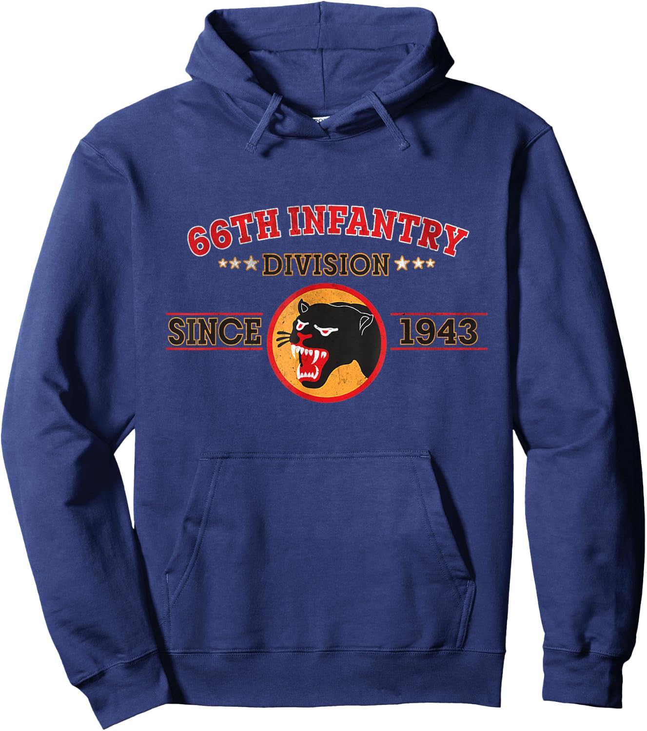 66th Infantry Division Military Retired Veterans Day Papa Hoodie - Hoodie | Navy