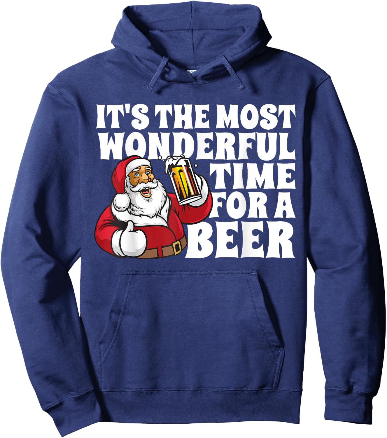 Its The Most Wonderful Time For A Beer Christmas In July Hoodie - Hoodie | Navy